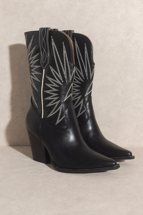 Only Ten I See Black Bootie