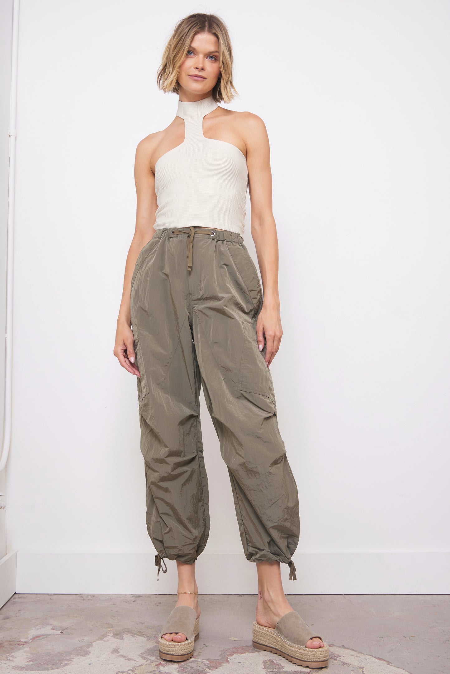 Nothing To Hide Sage Cargo Pants