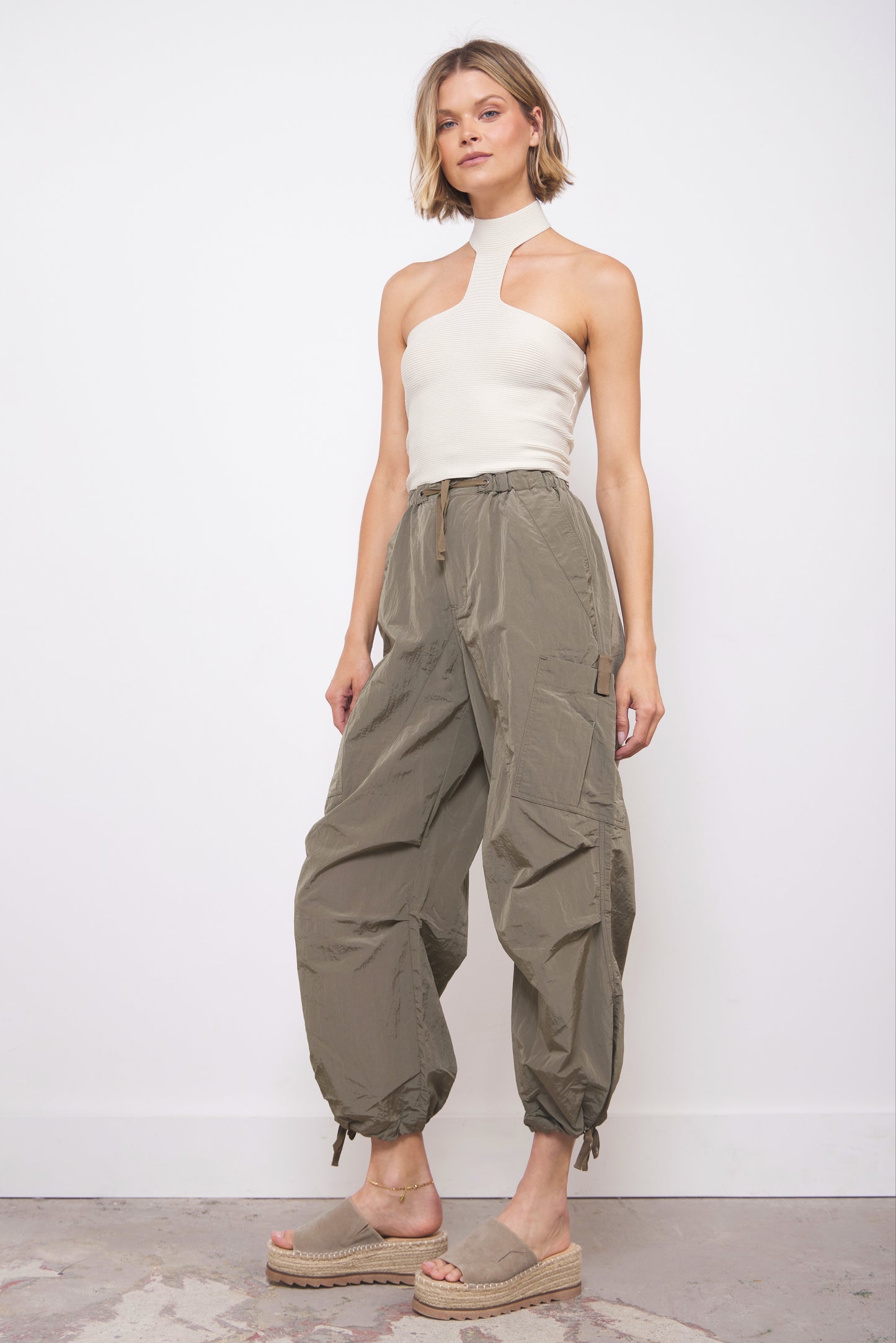 Nothing To Hide Sage Cargo Pants
