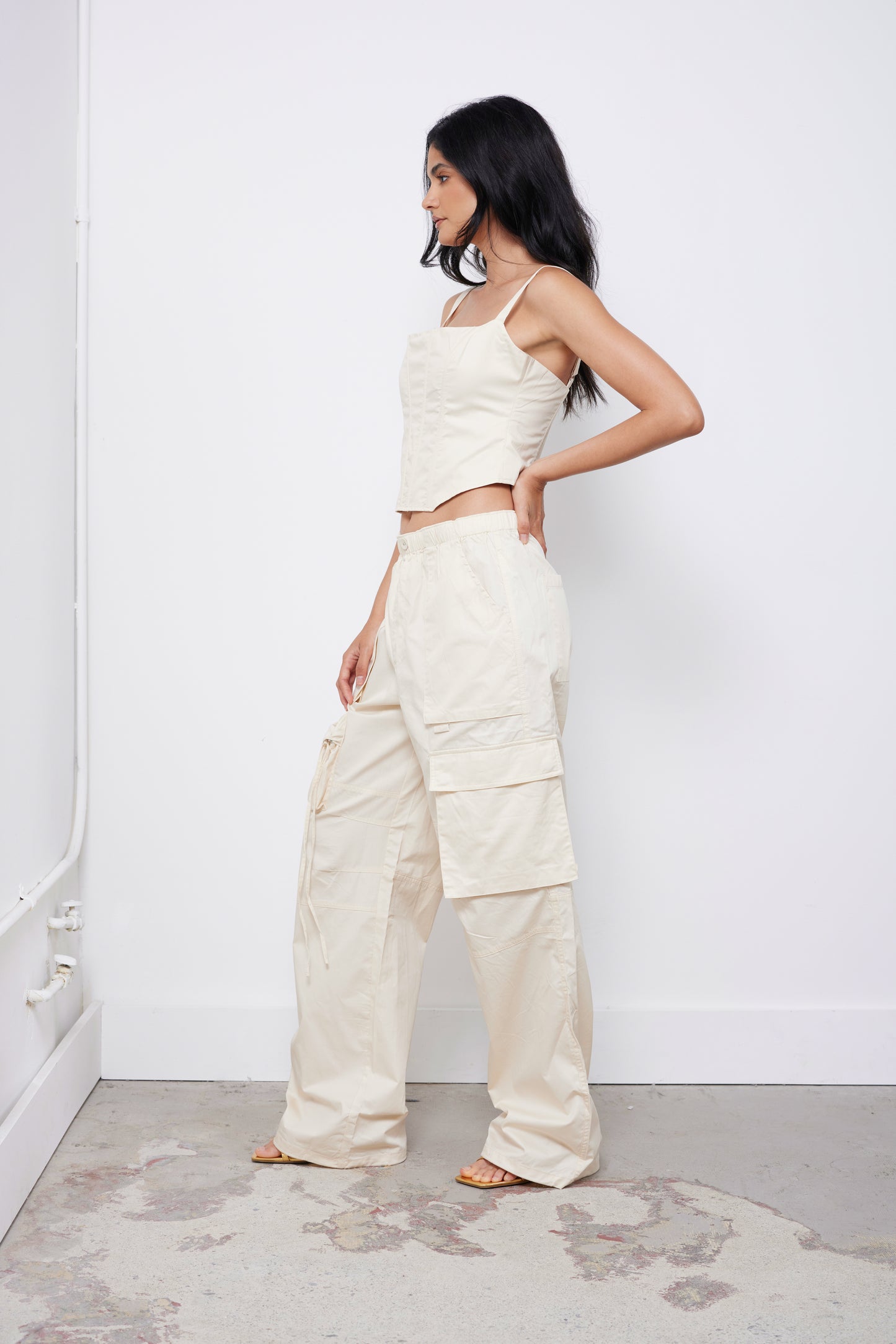 Play Nice Ecru Pants