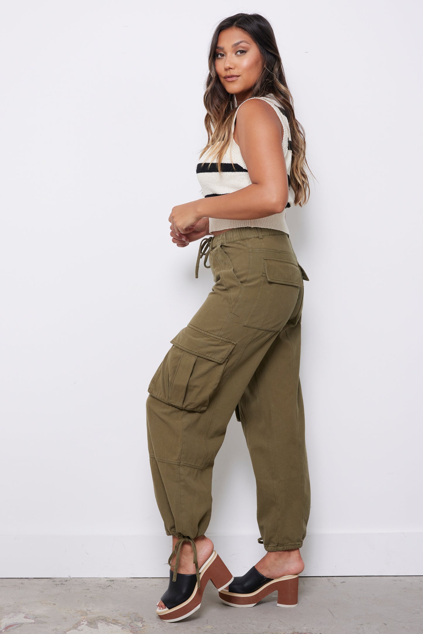 West Coast Olive Cargo Pants