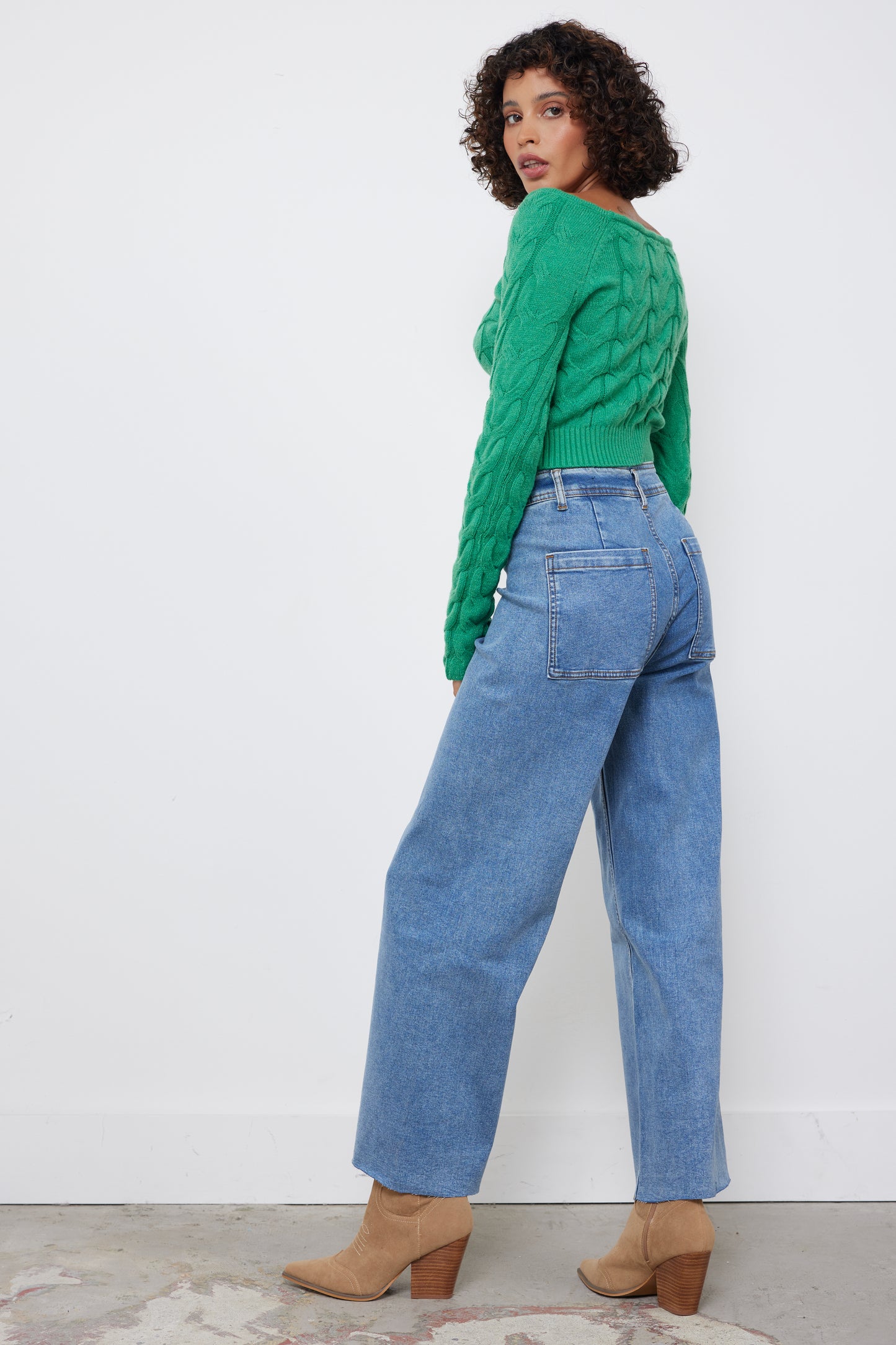 All Things Sweet Kelly Green Top