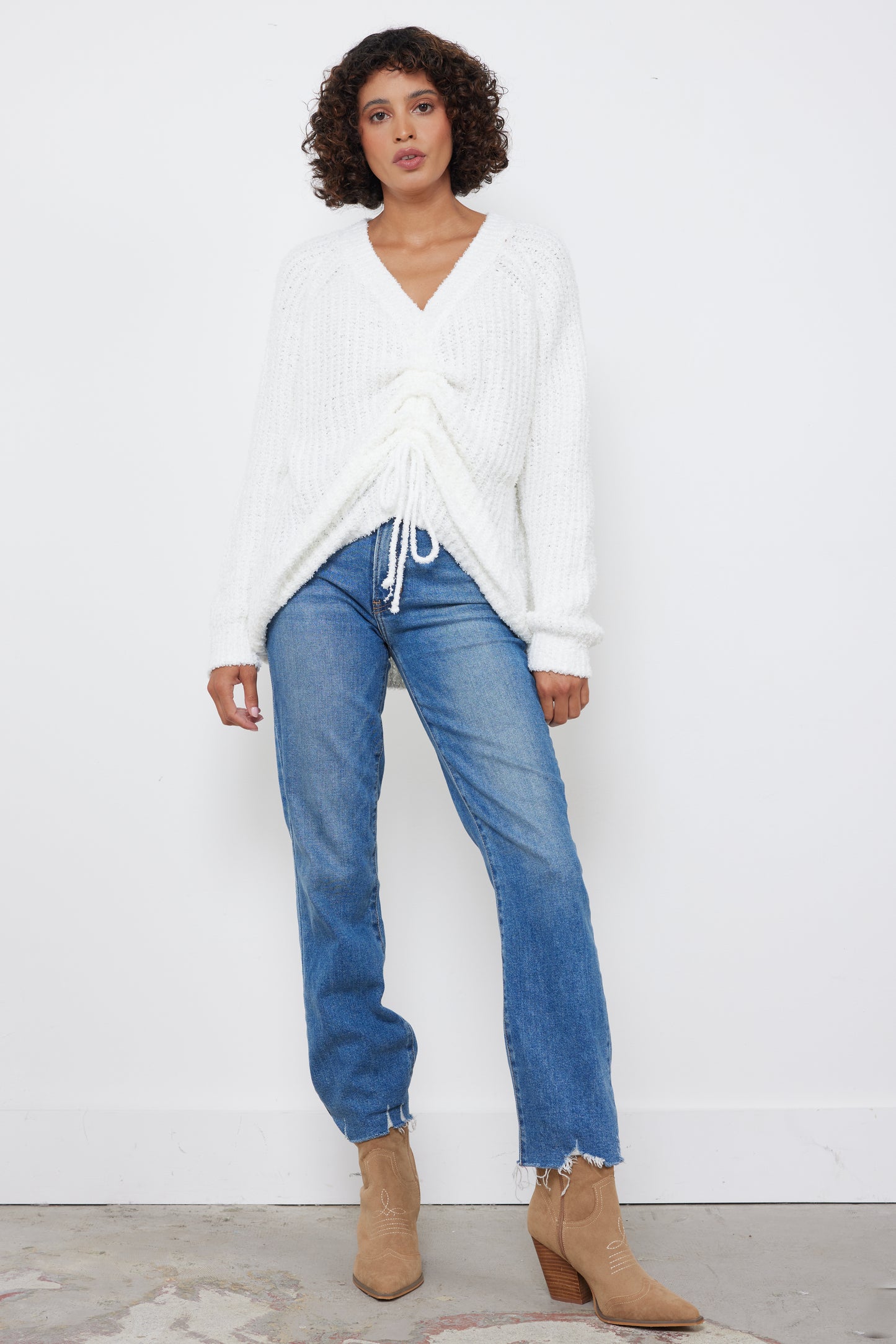 Apple Picking Ivory Knit