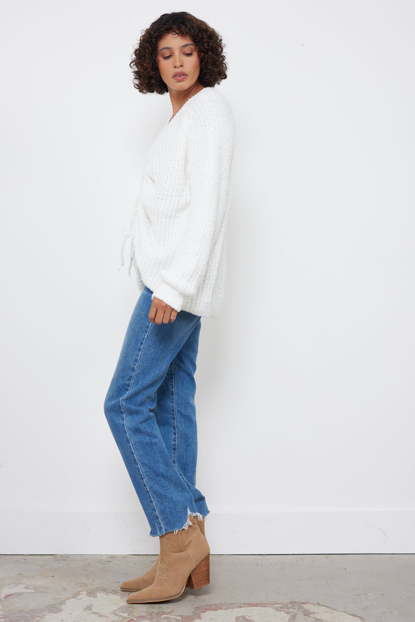 Apple Picking Ivory Knit