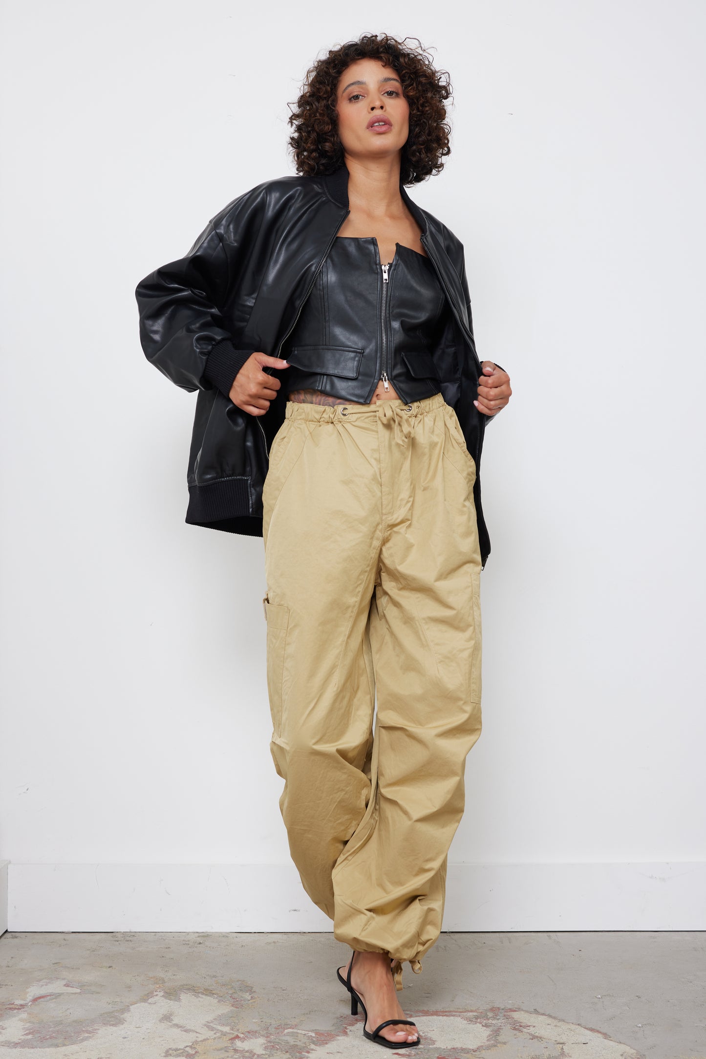 Out For A Ride Black Bomber Jacket