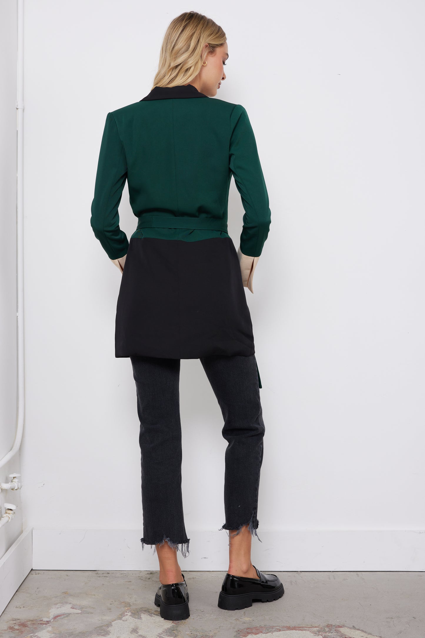 At The Office Forest Blazer Dress