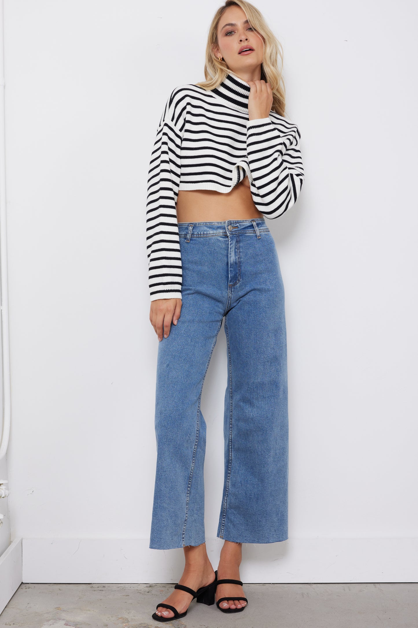 Marley White Striped Top