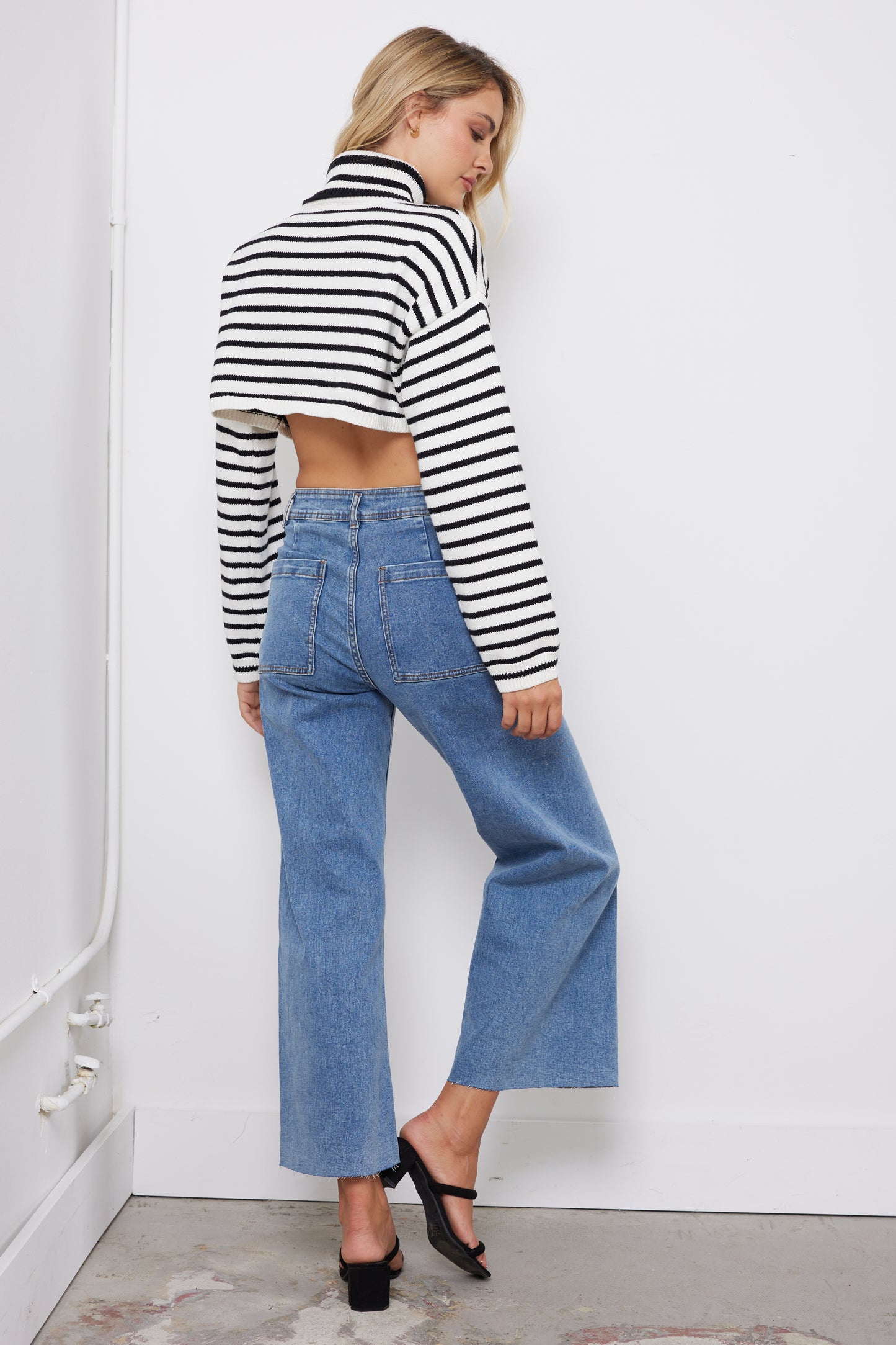 Marley White Striped Top