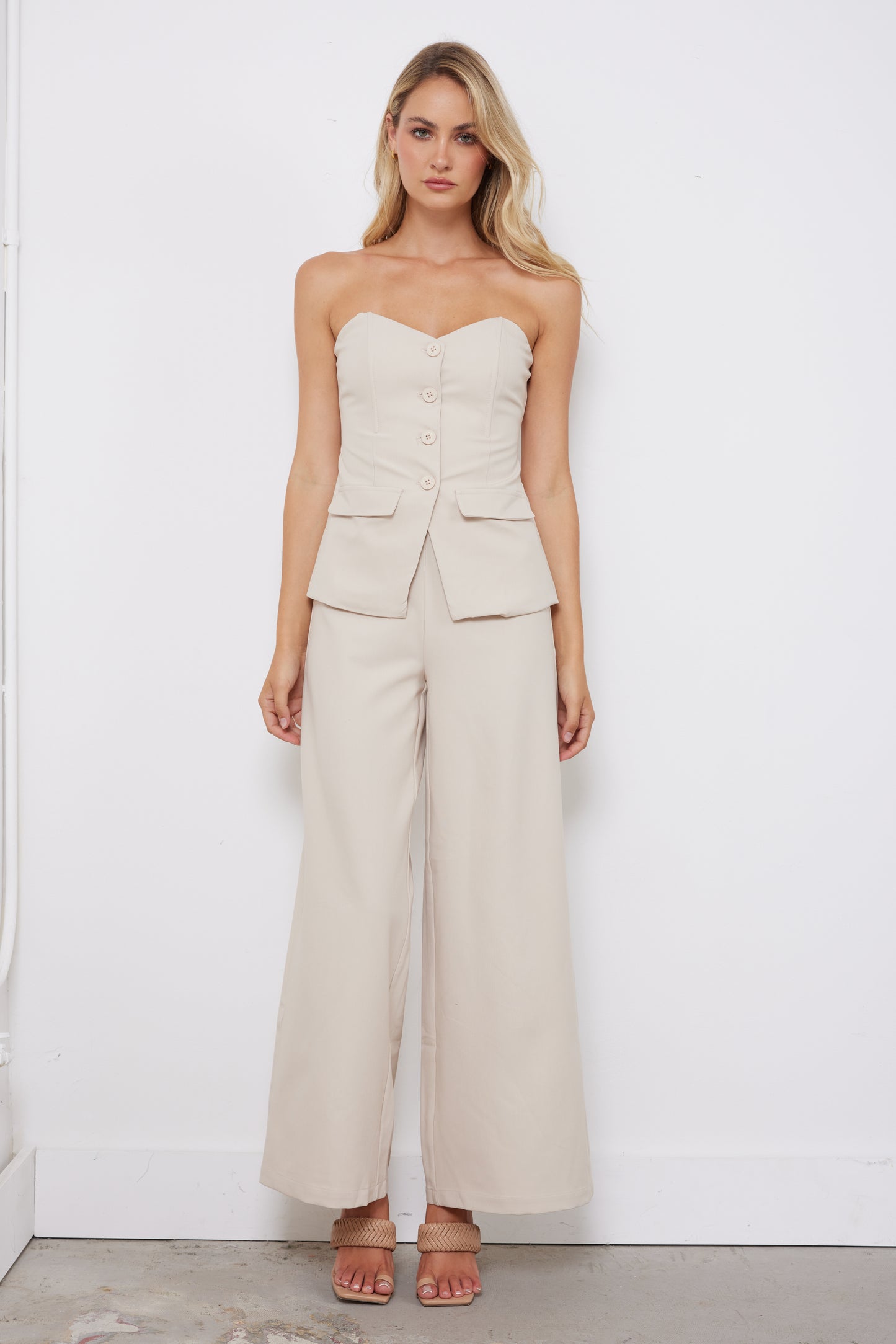 Work It Light Beige Pants