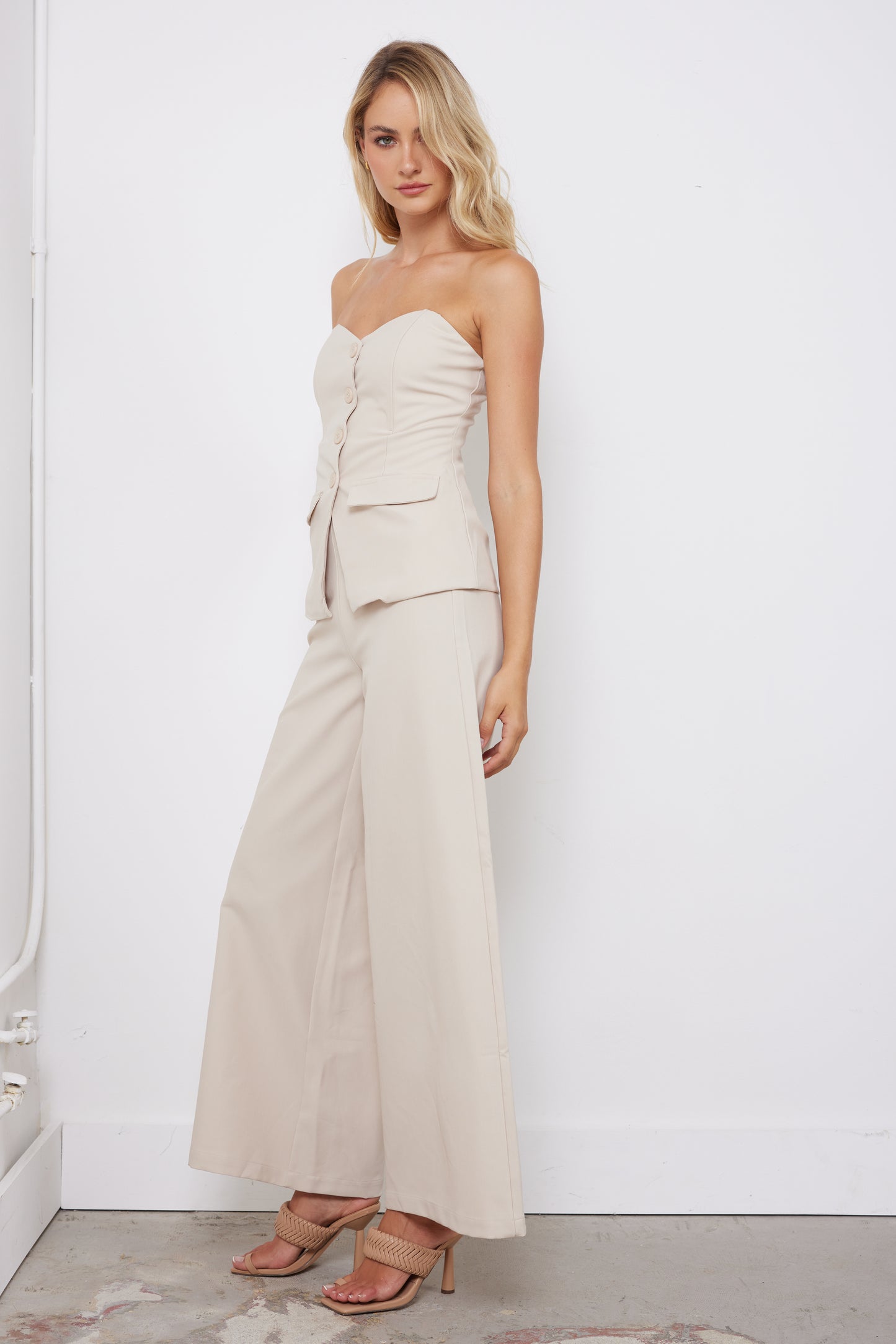 Work It Light Beige Pants