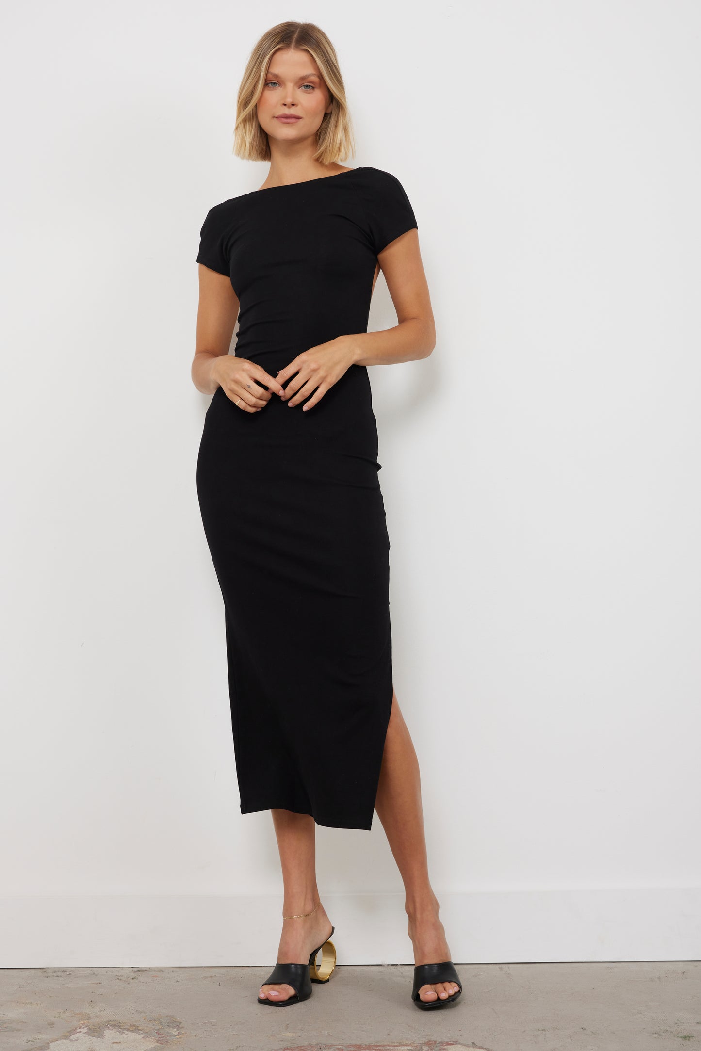 Effortlessly Cute Black Dress