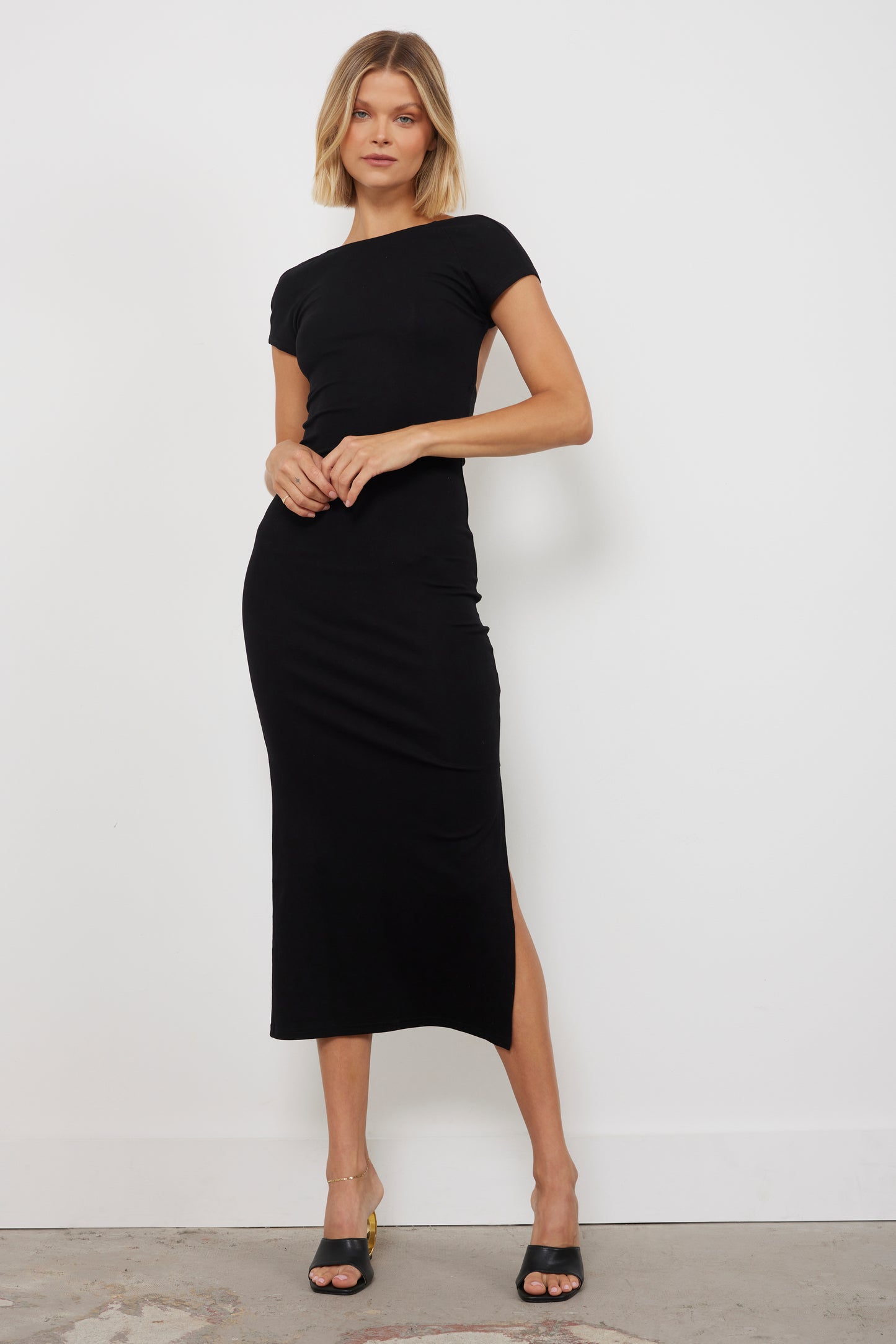 Effortlessly Cute Black Dress