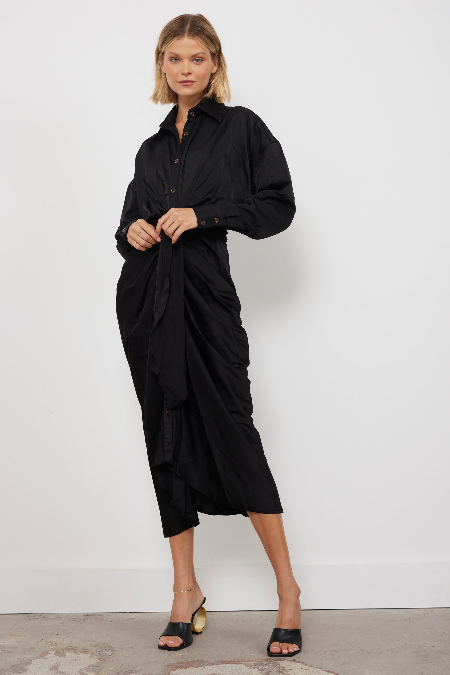 Days Into Nights Black Dress