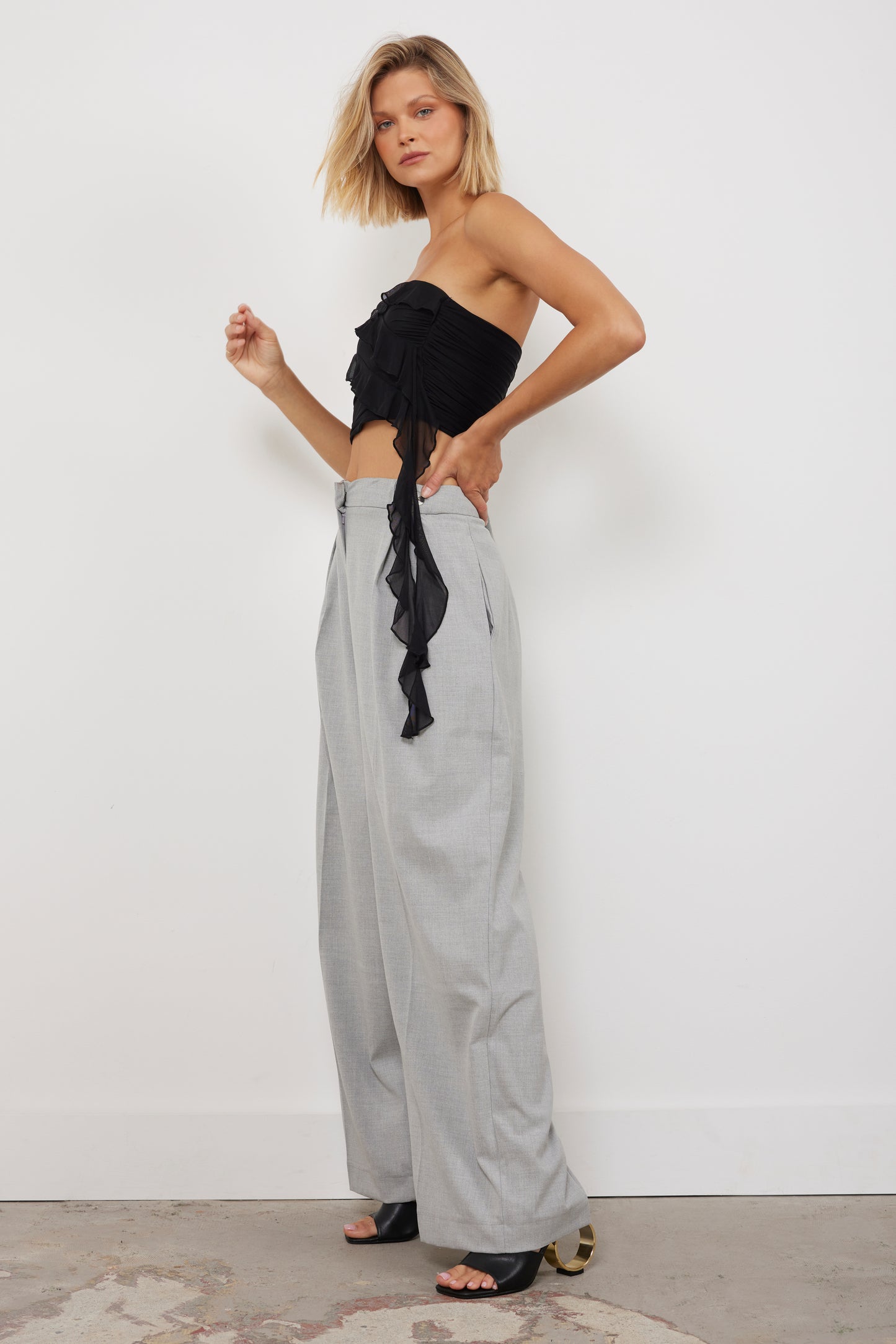 Ultimate Decision Grey Trouser Pants