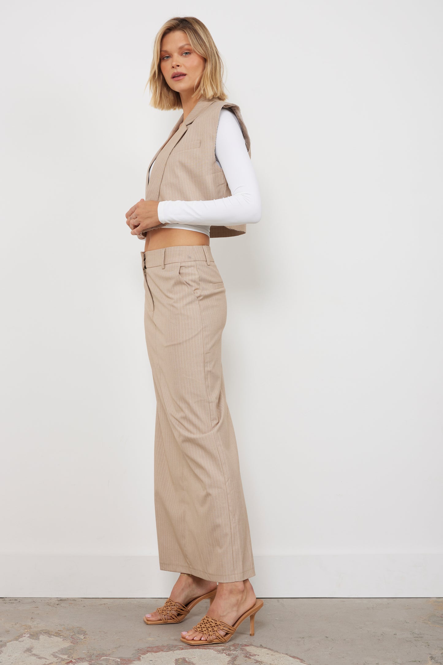Cooper Beige Trouser Skirt