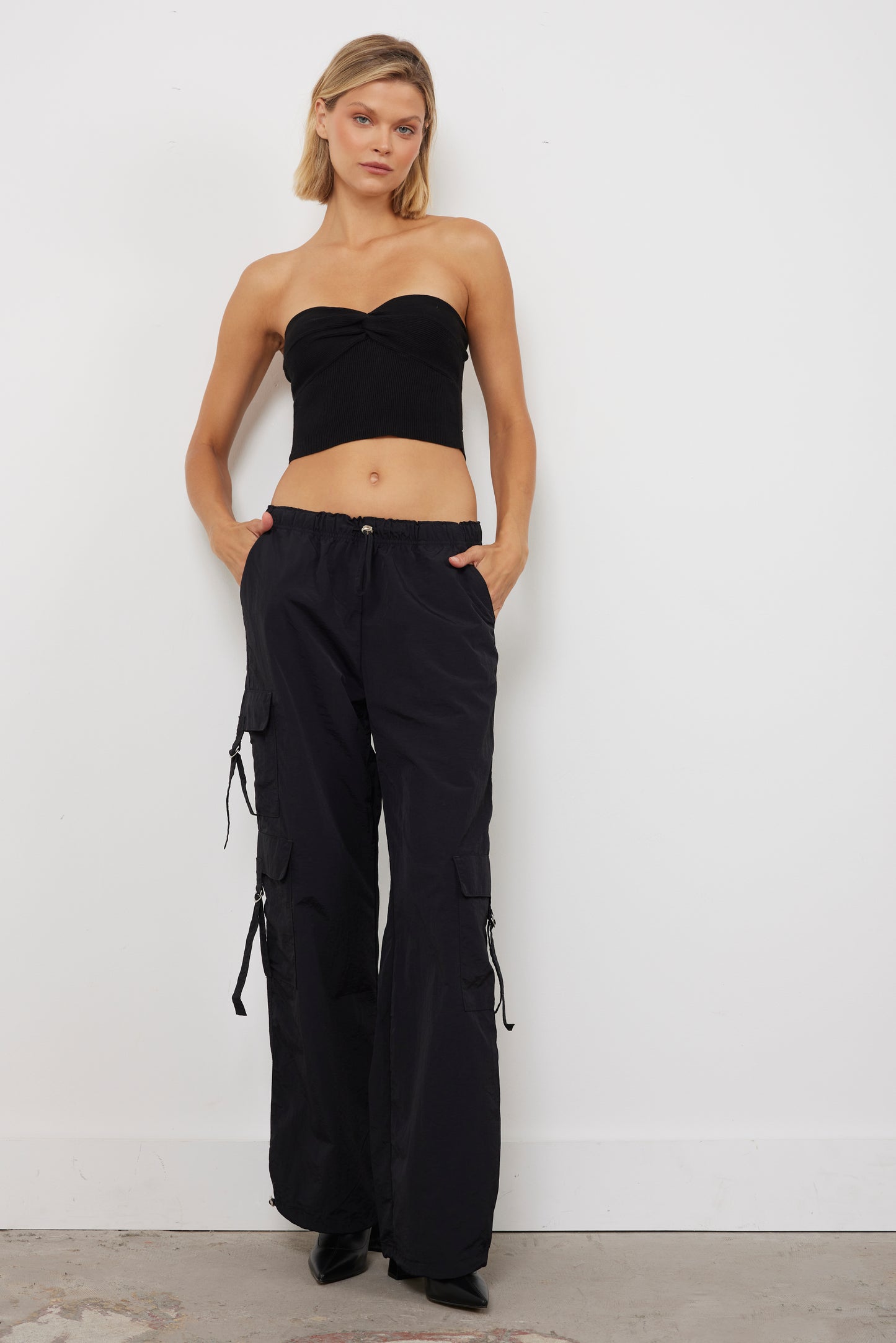 Midnight Madness Black Cargo Pants