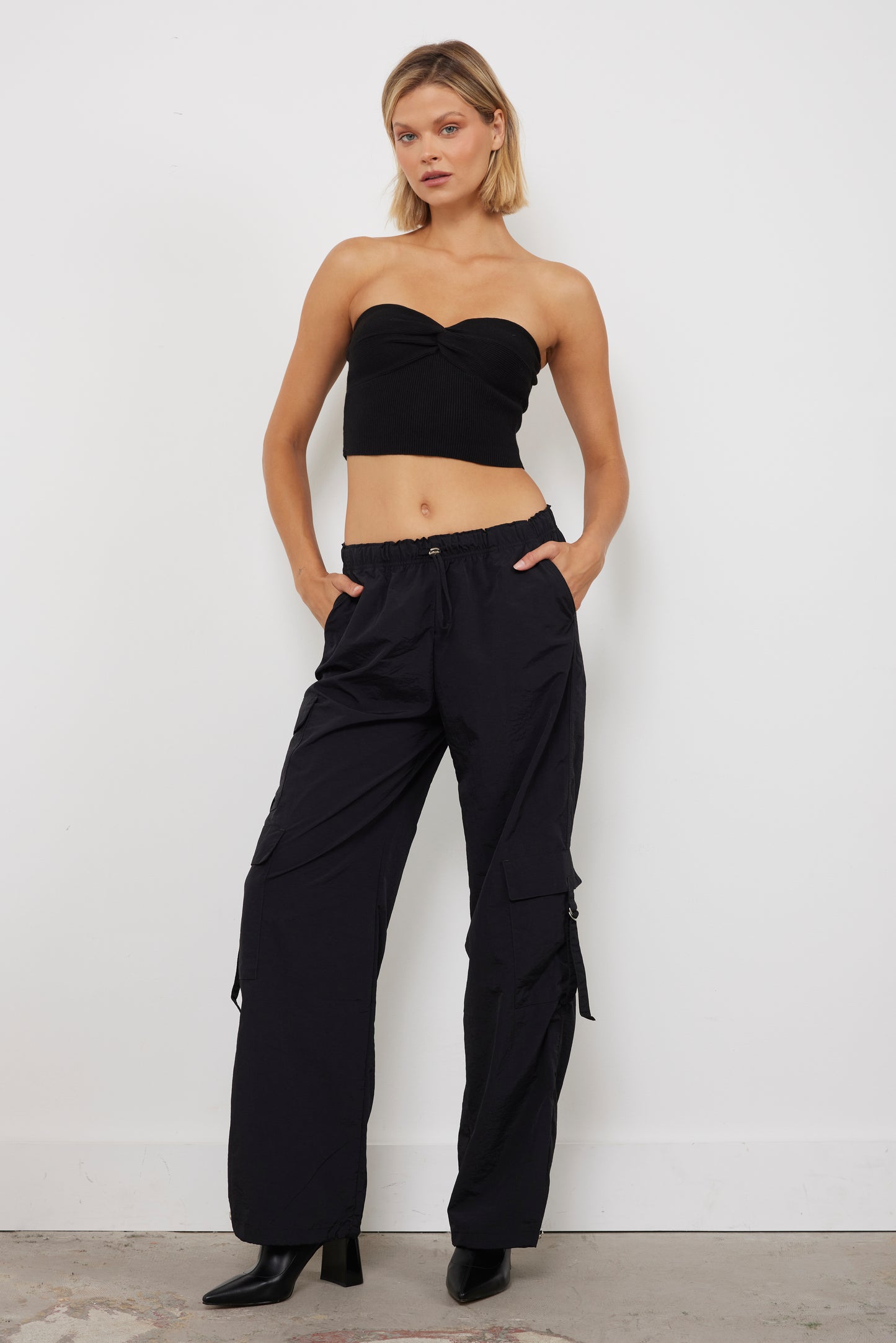 Midnight Madness Black Cargo Pants