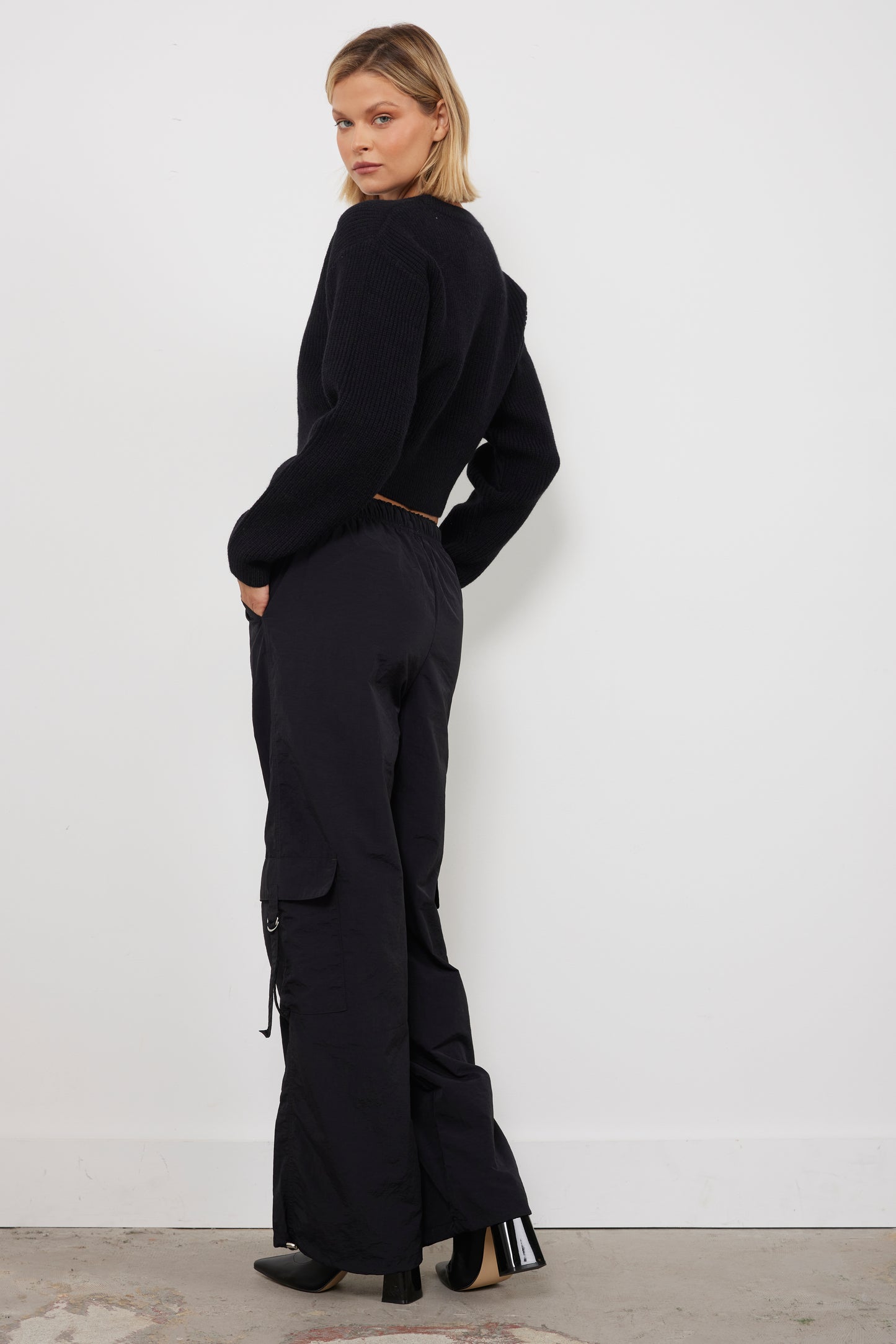 Only If You’re Serious Black Cardigan