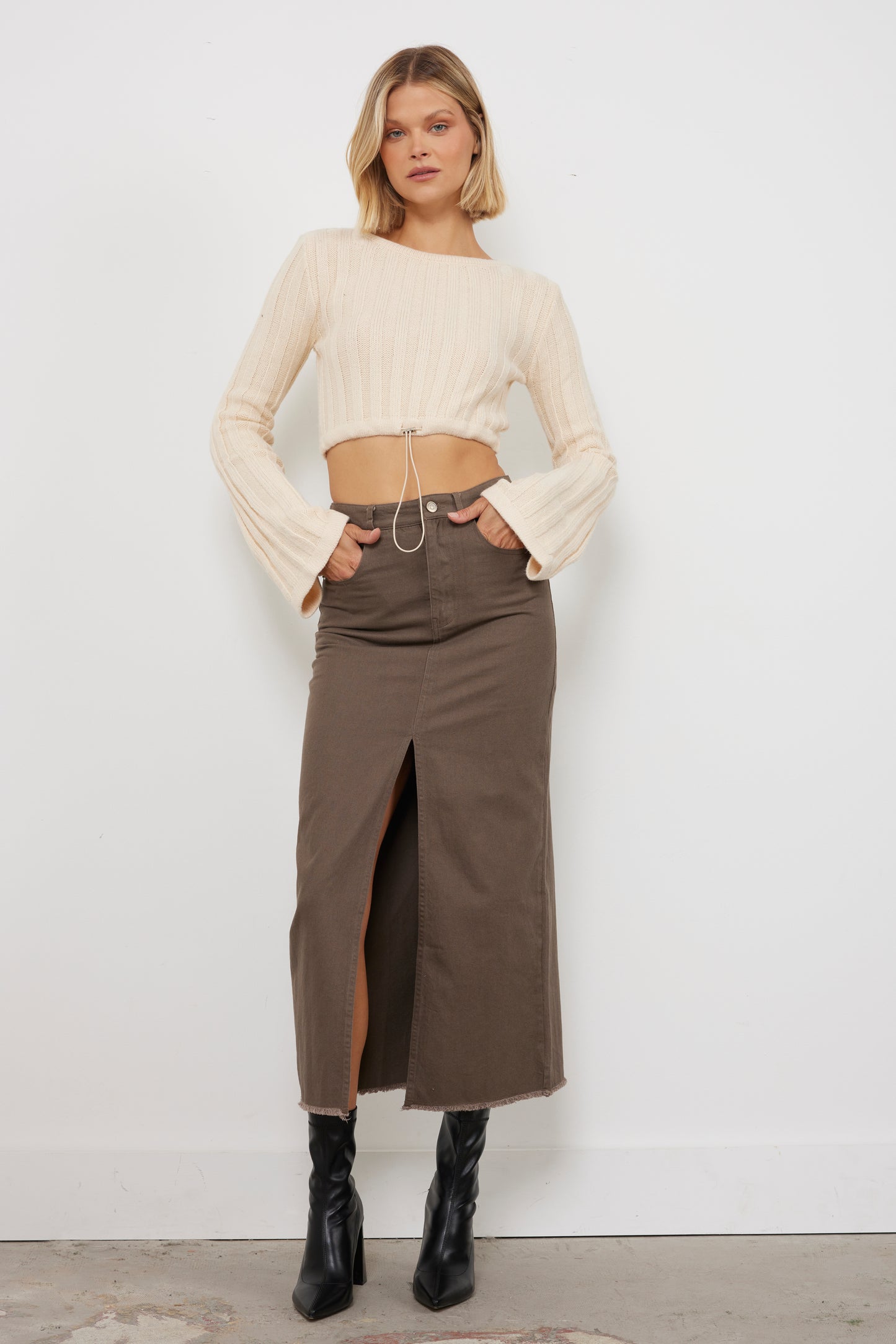 Londyn Cream Knit Top
