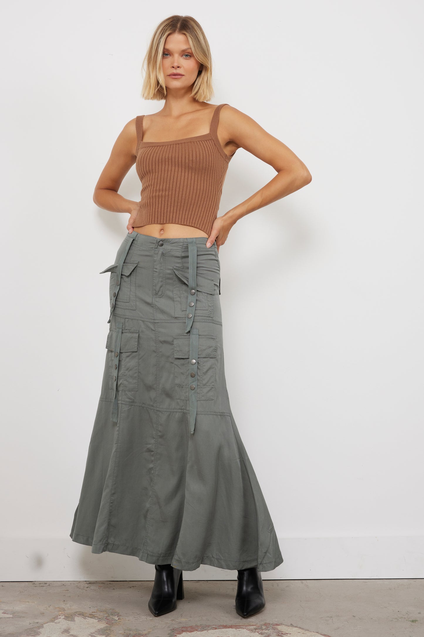 Under It Brown Tank Top