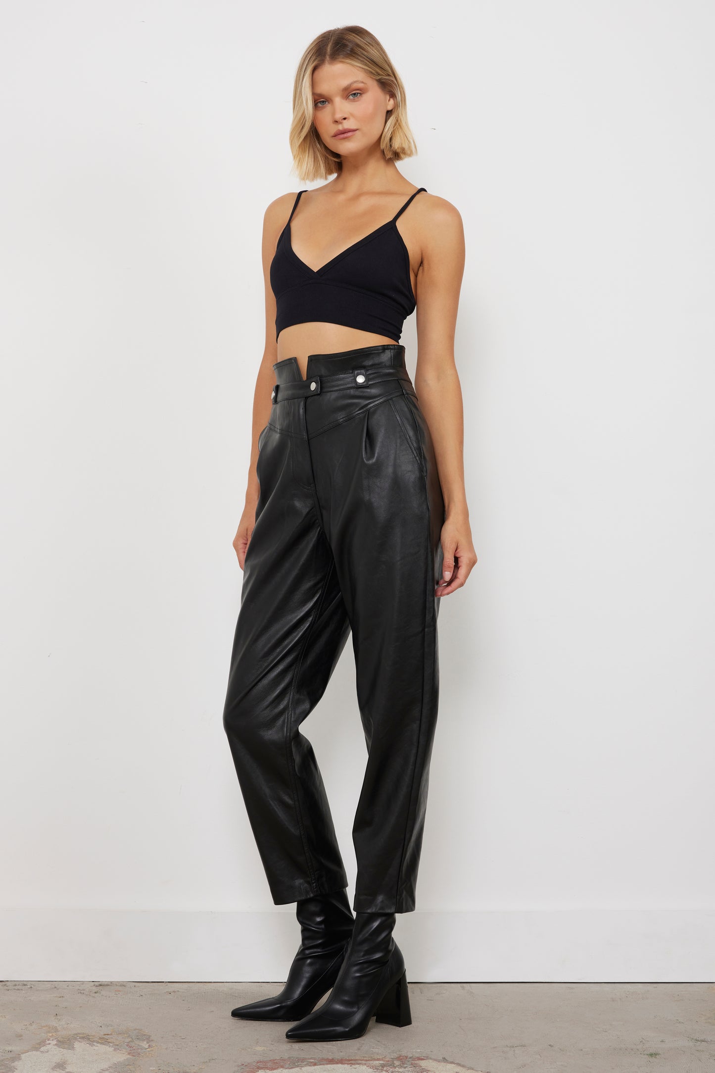 Aden Black Seamless Bralette Top