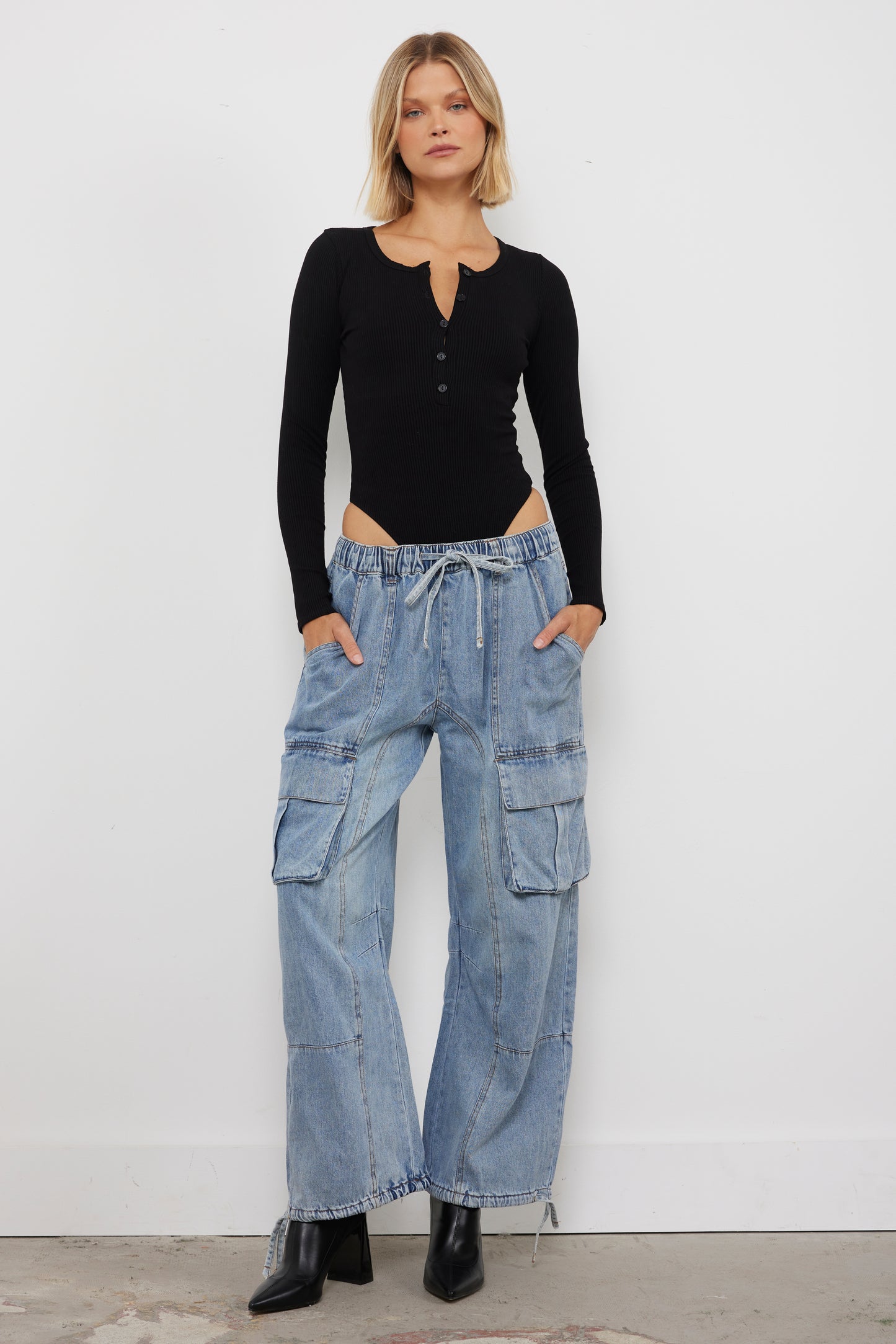Out Of Body Black Bodysuit (FINAL SALE)