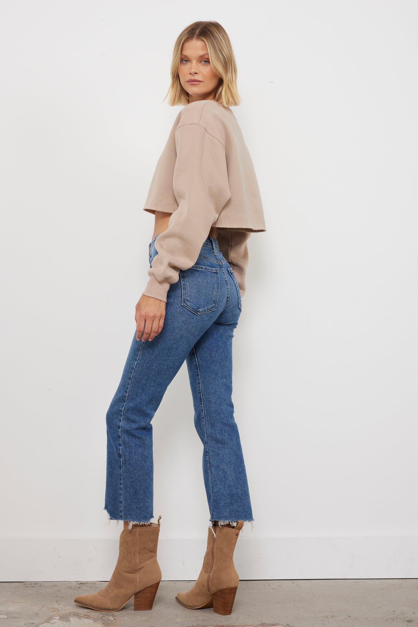 Keeping It Casual Taupe Sweatshirt
