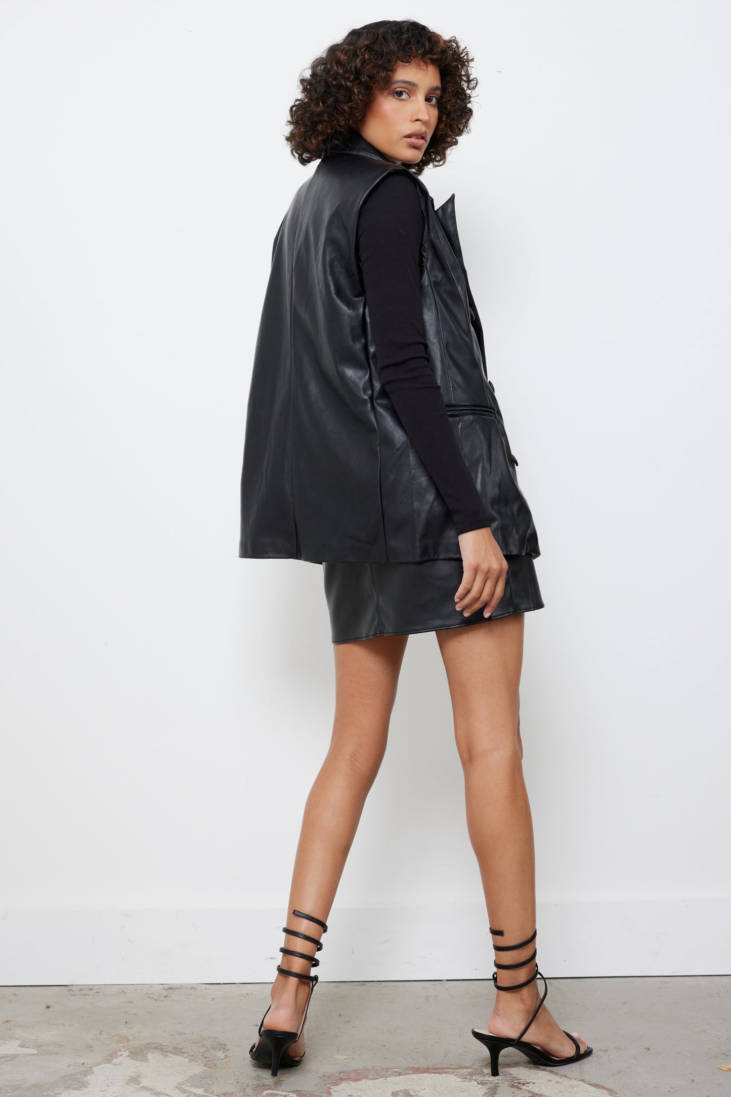 What’s Your Deal Black Blazer Vest