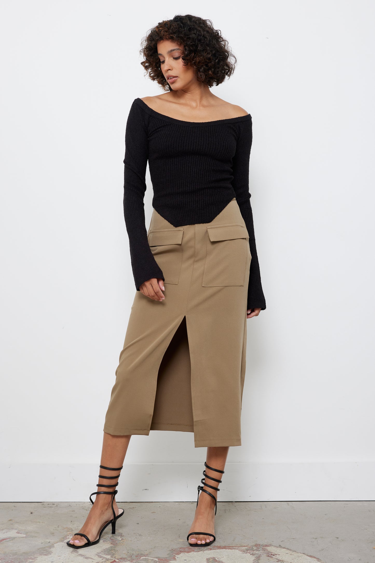 Offly Nice Black Knit Top