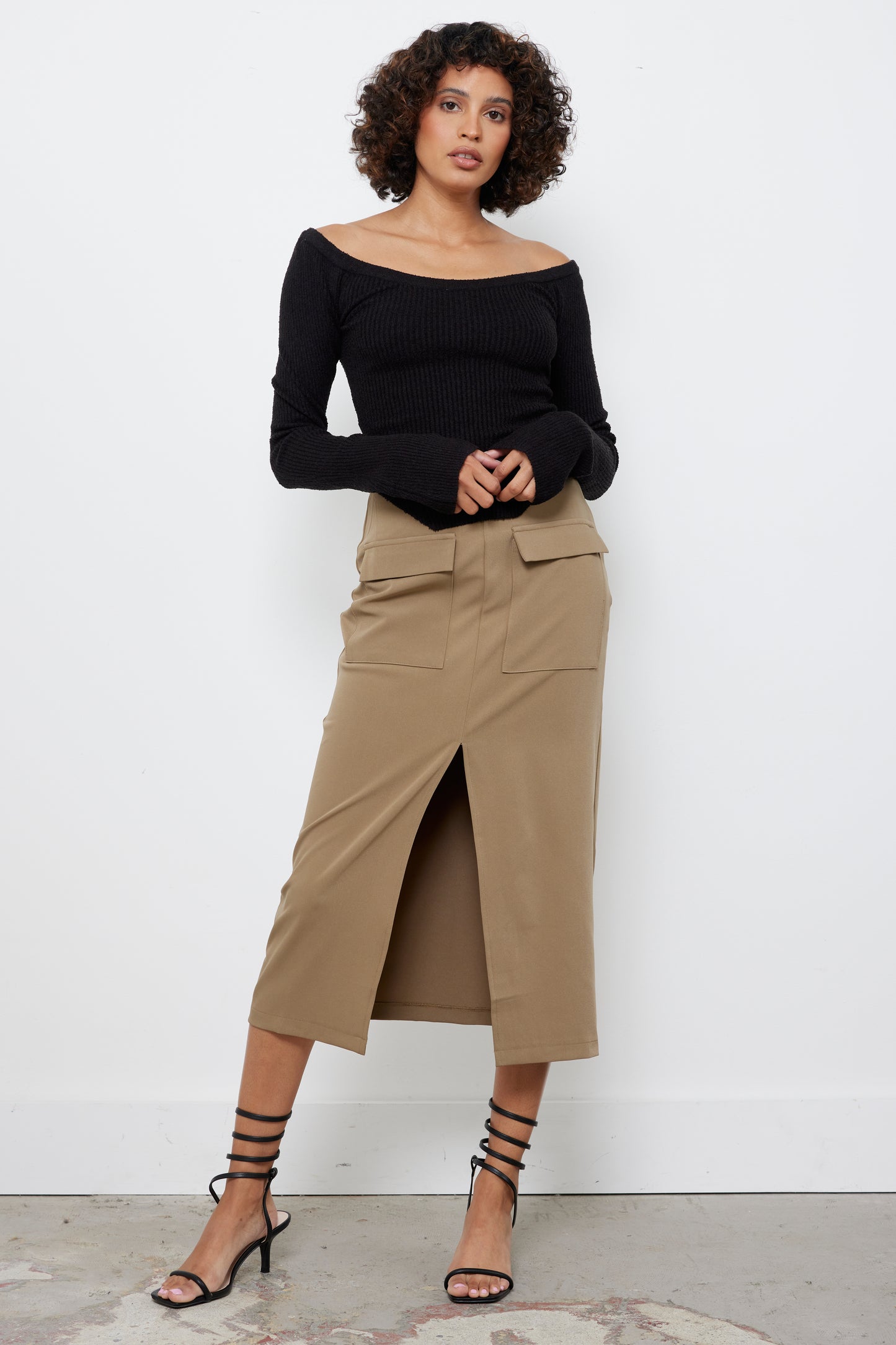 Offly Nice Black Knit Top