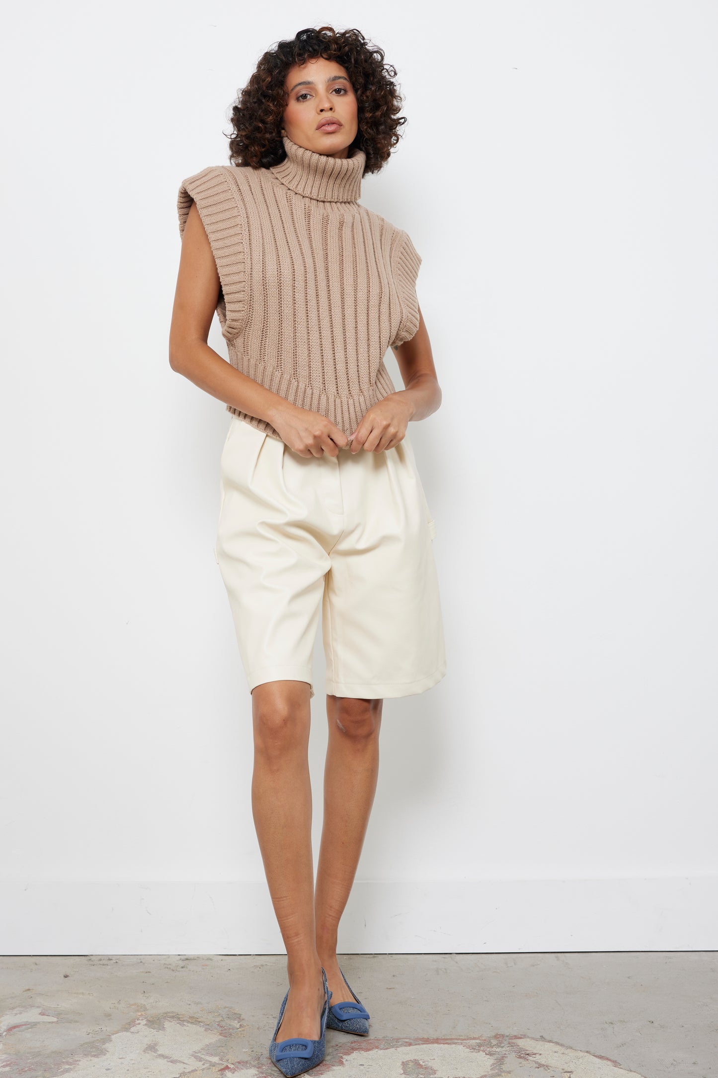 Forever Cool Cream Shorts