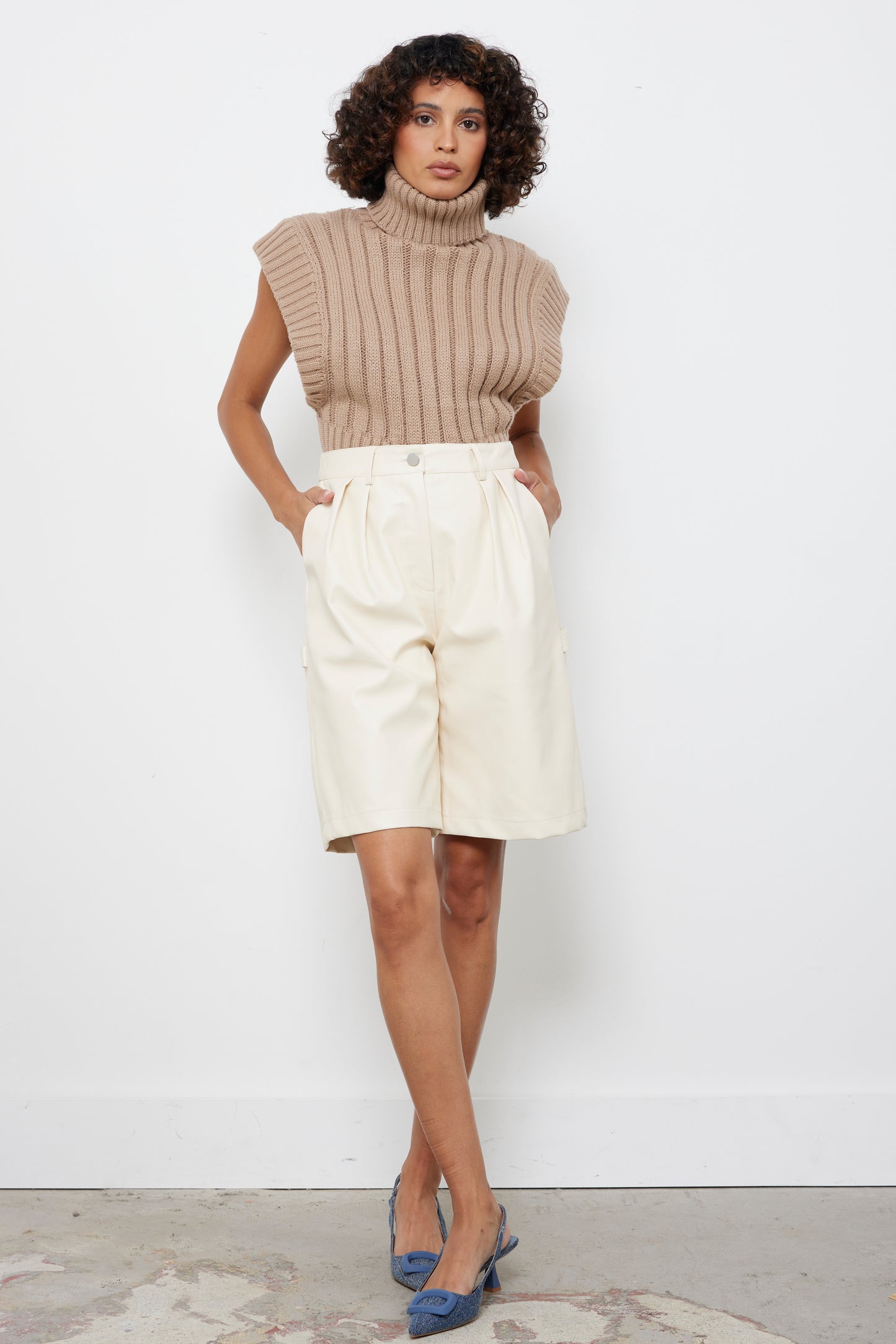 Library Date Latte Knit Top