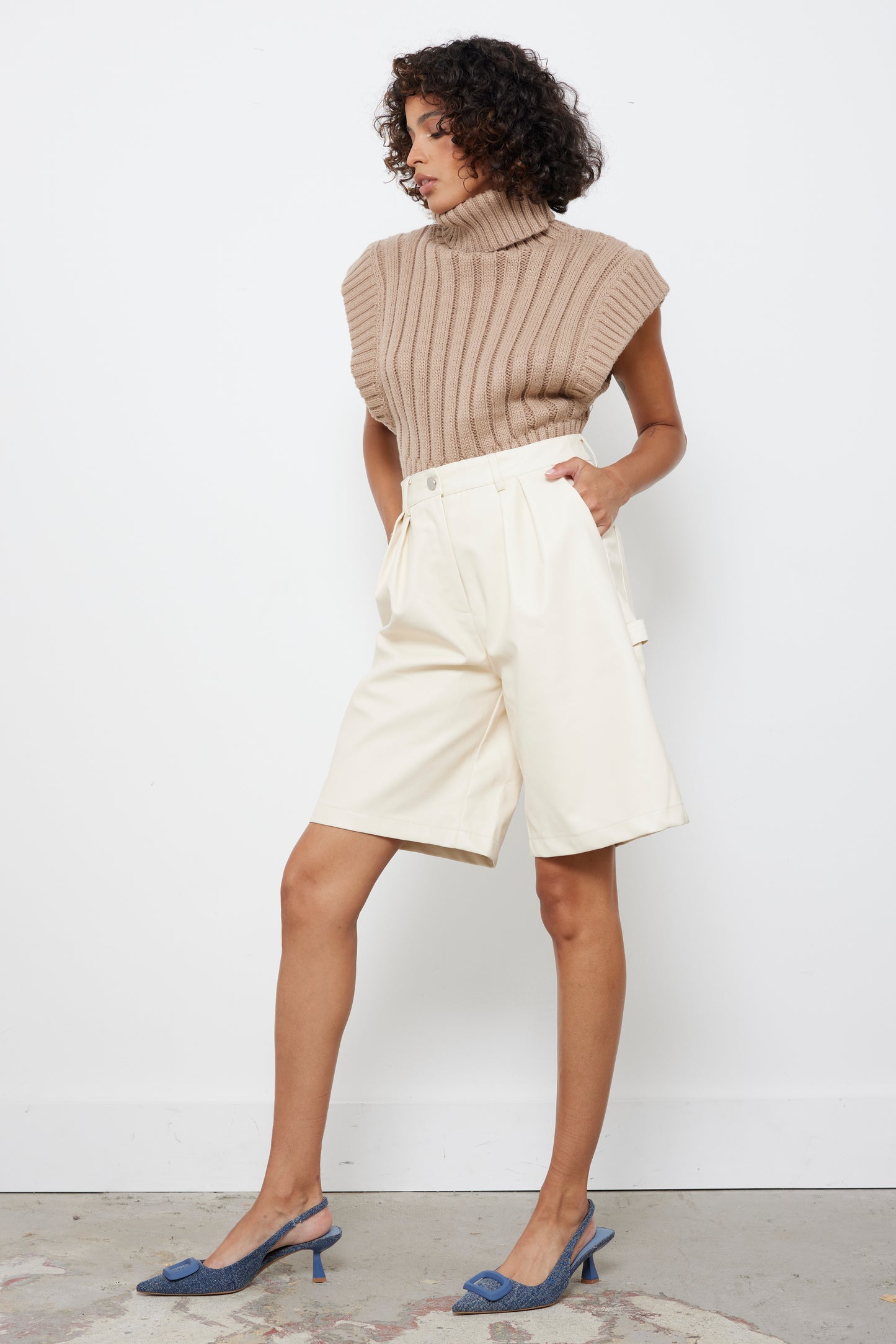 Forever Cool Cream Shorts