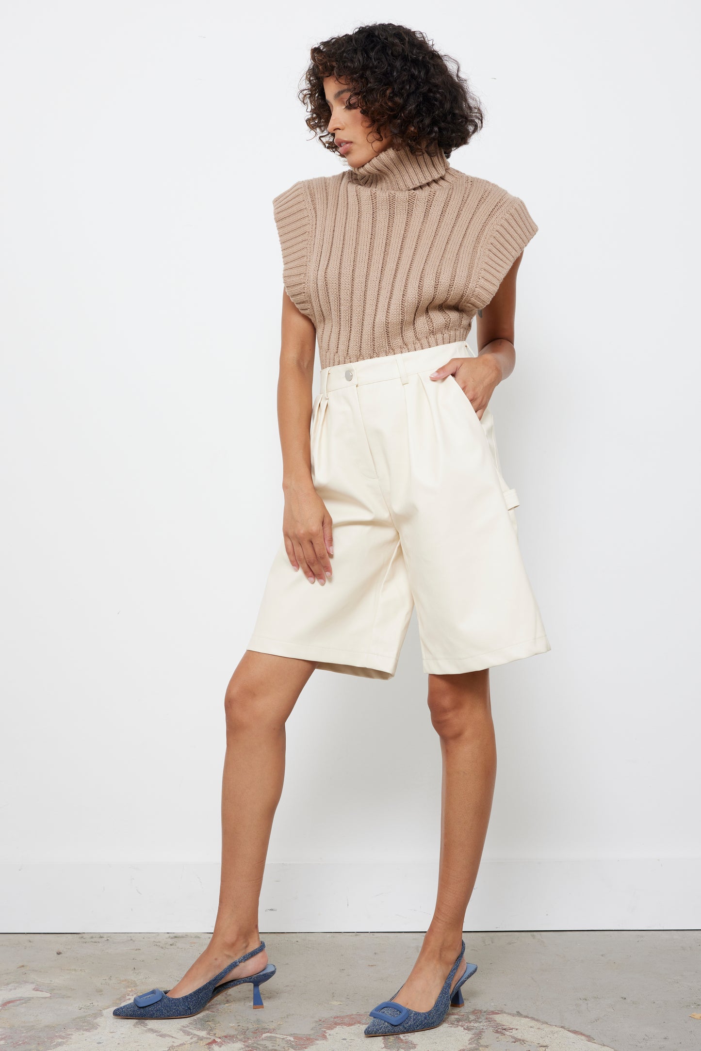 Forever Cool Cream Shorts