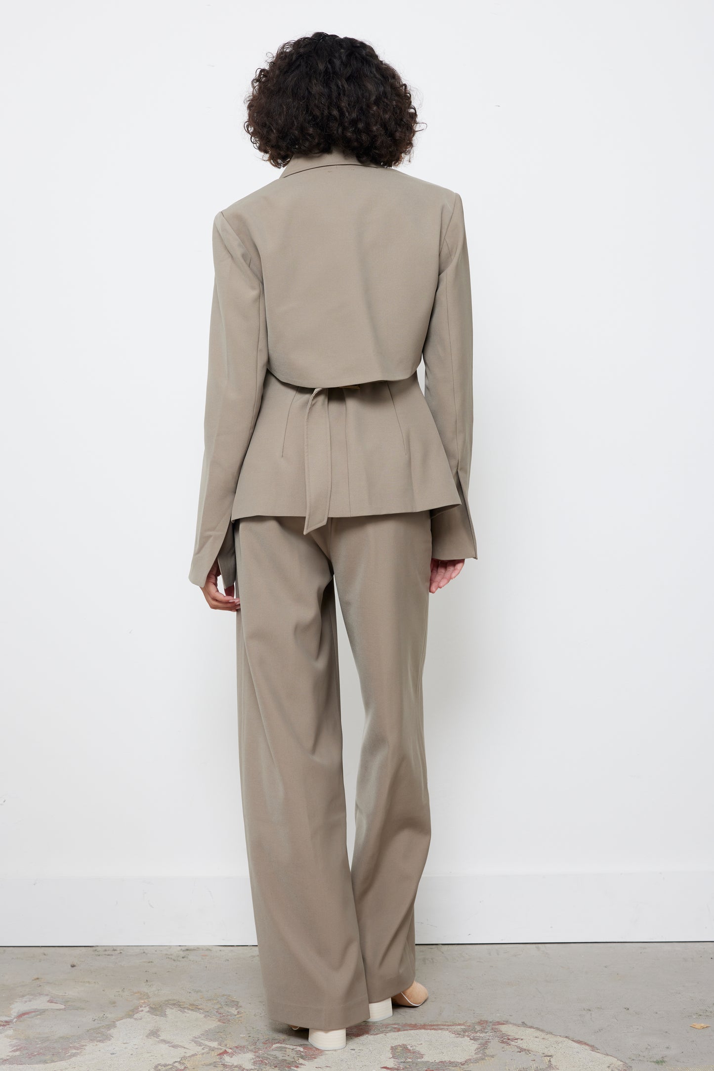 Penelope Taupe Blazer Set