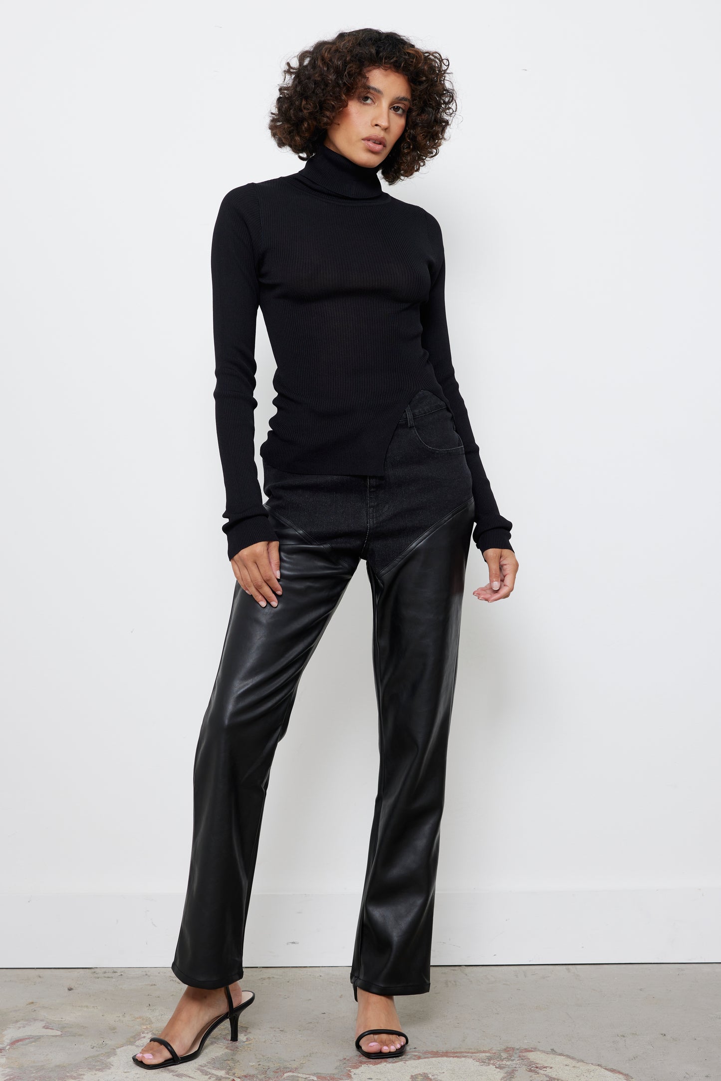 Olivia Black Turtleneck Top