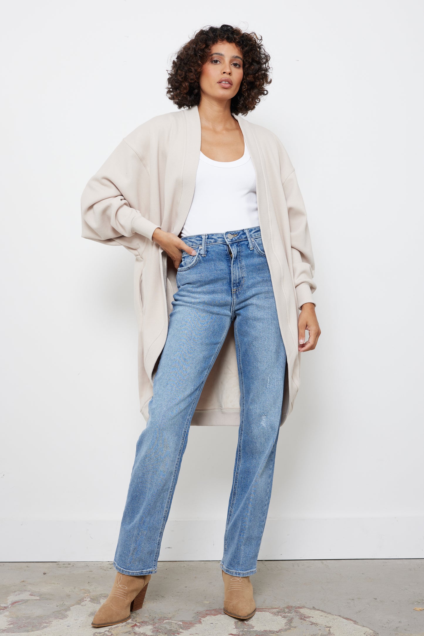 Cozy Day Natural Cardigan