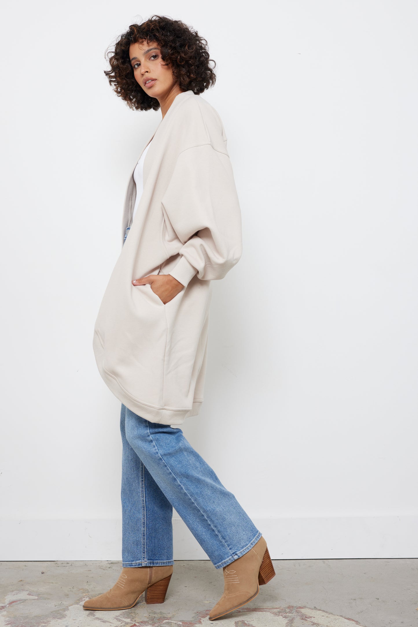 Cozy Day Natural Cardigan