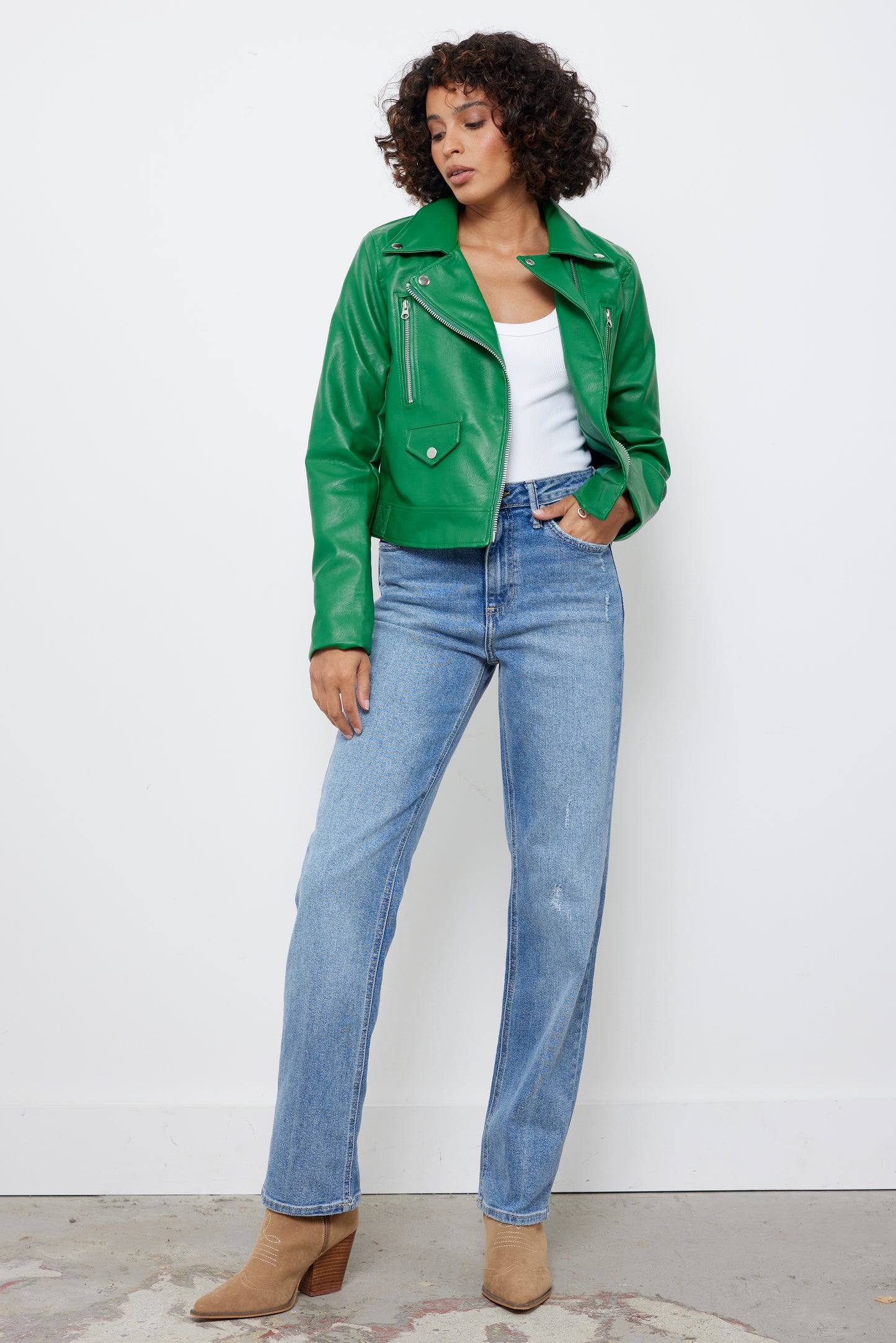 Tell Me About It Kelly Green Jacket