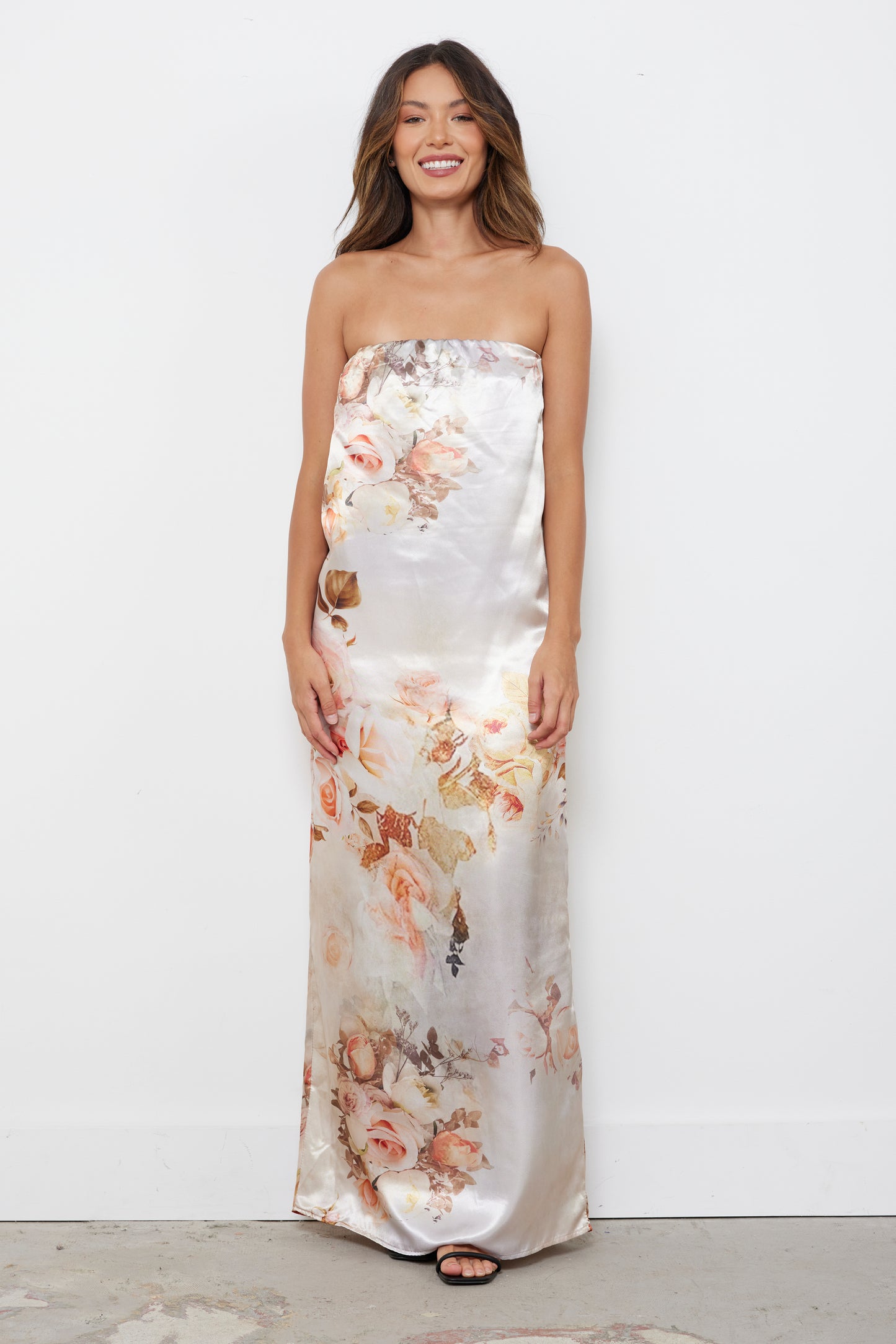 Surreal Moment Taupe Dress