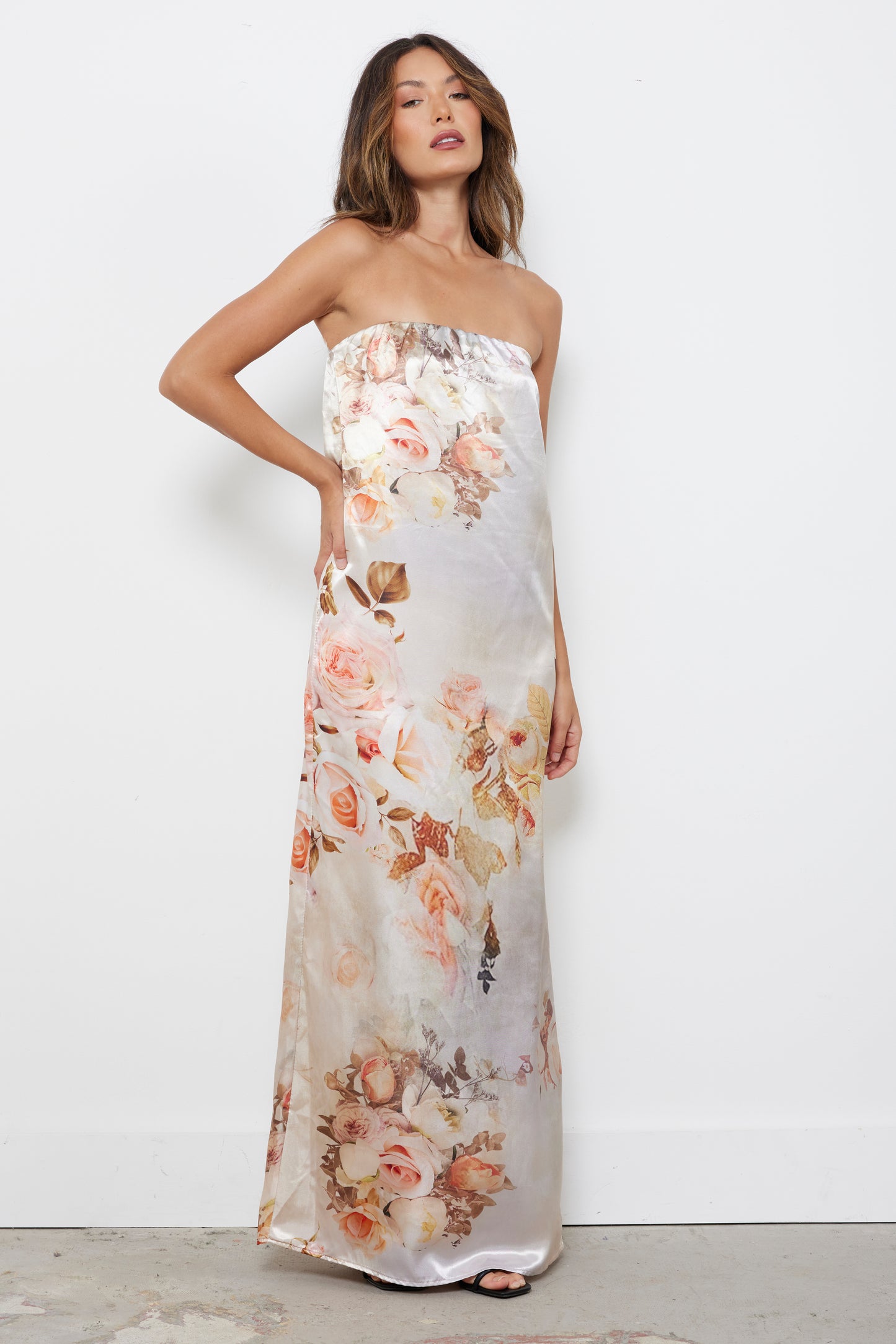 Surreal Moment Taupe Dress