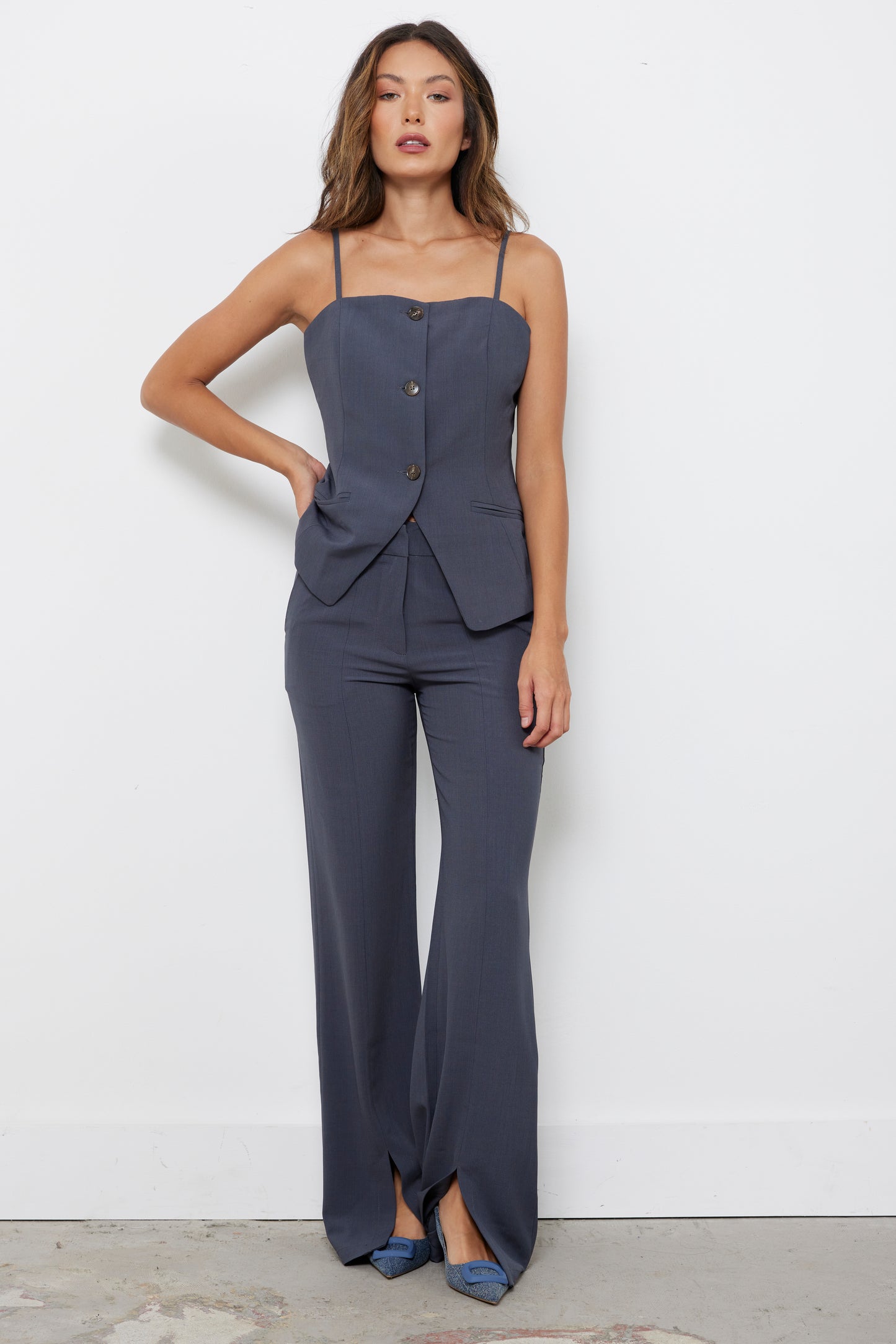 Tailored To You Grey Top