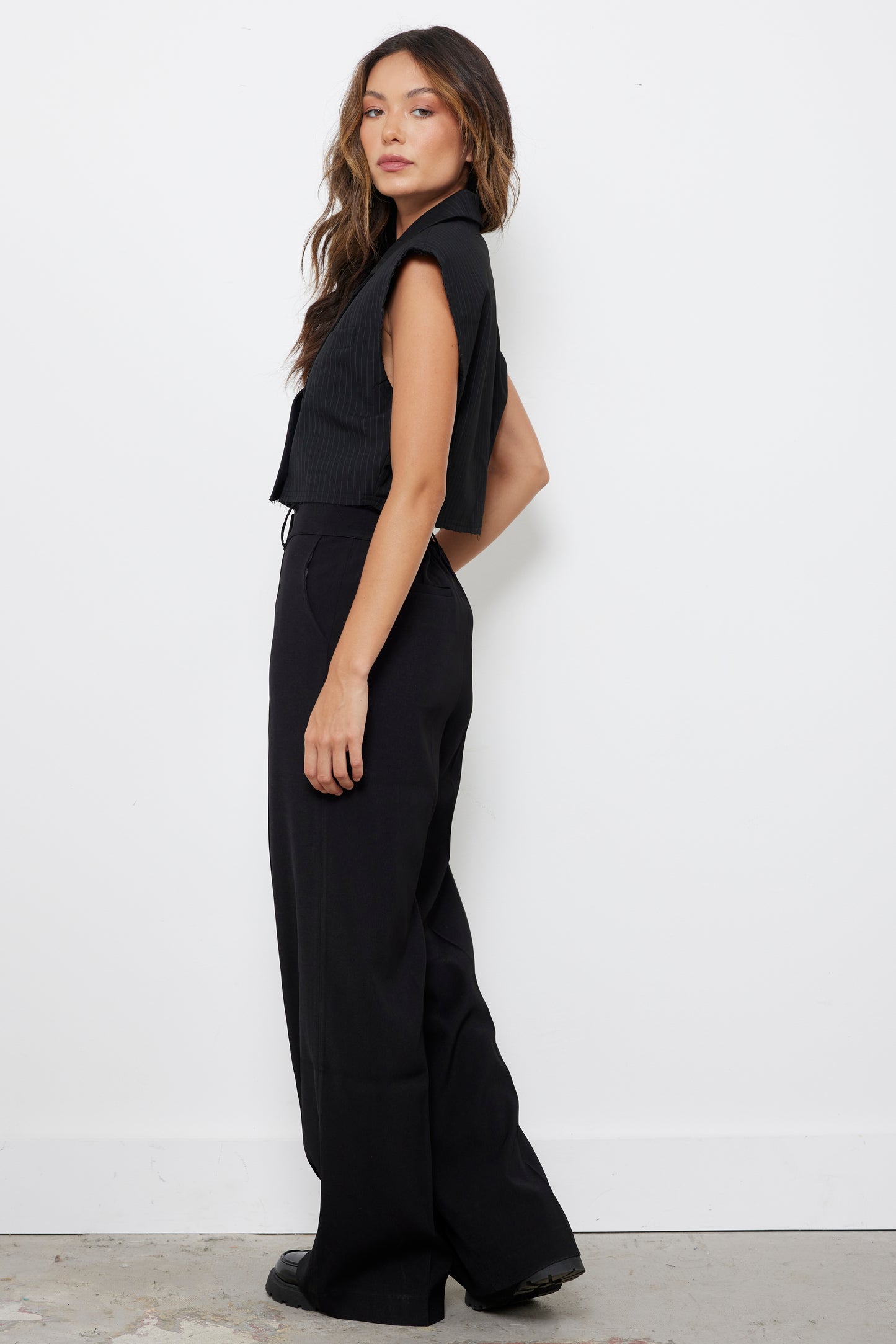Cooper Black Blazer Vest