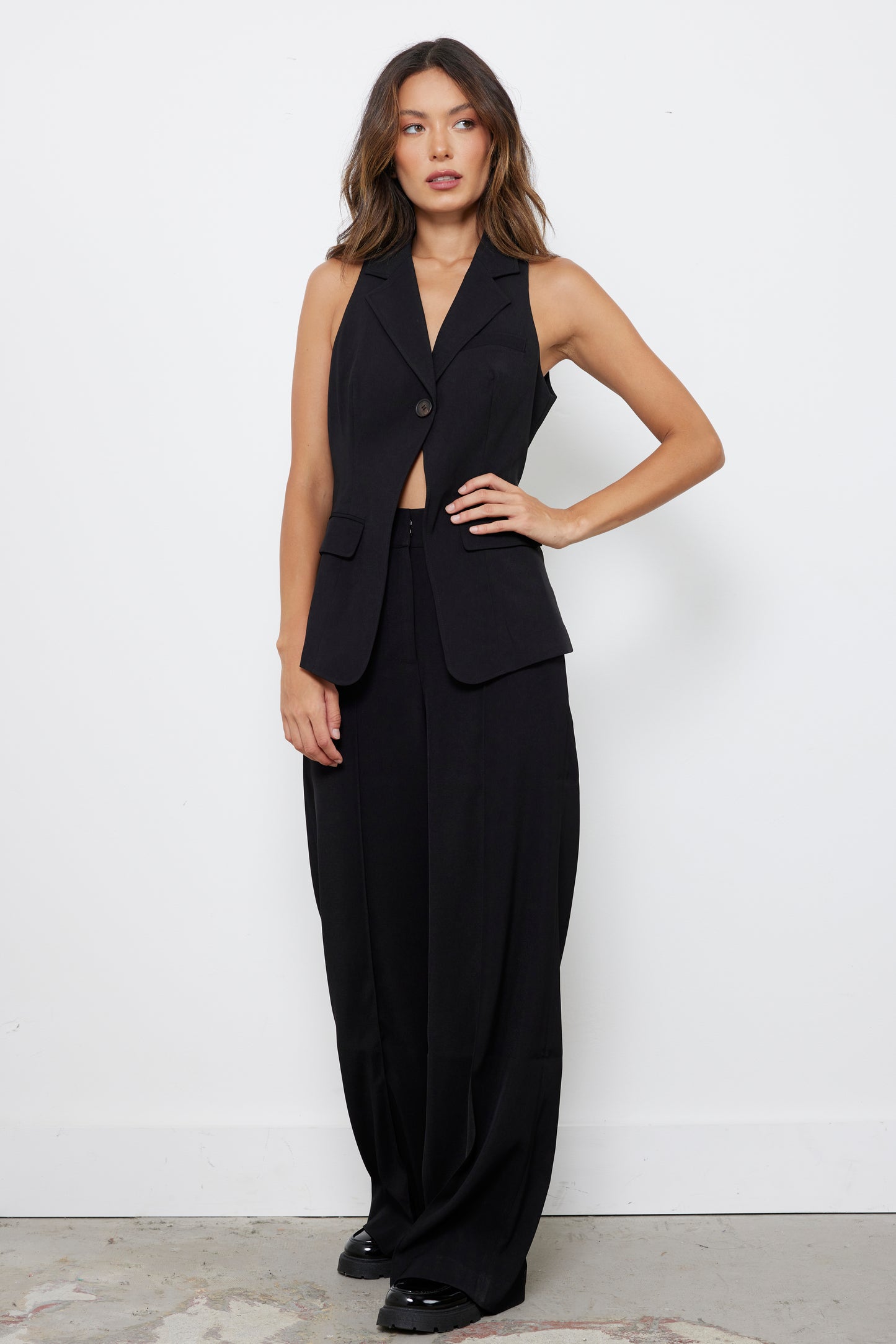 Penelope Black Blazer Set