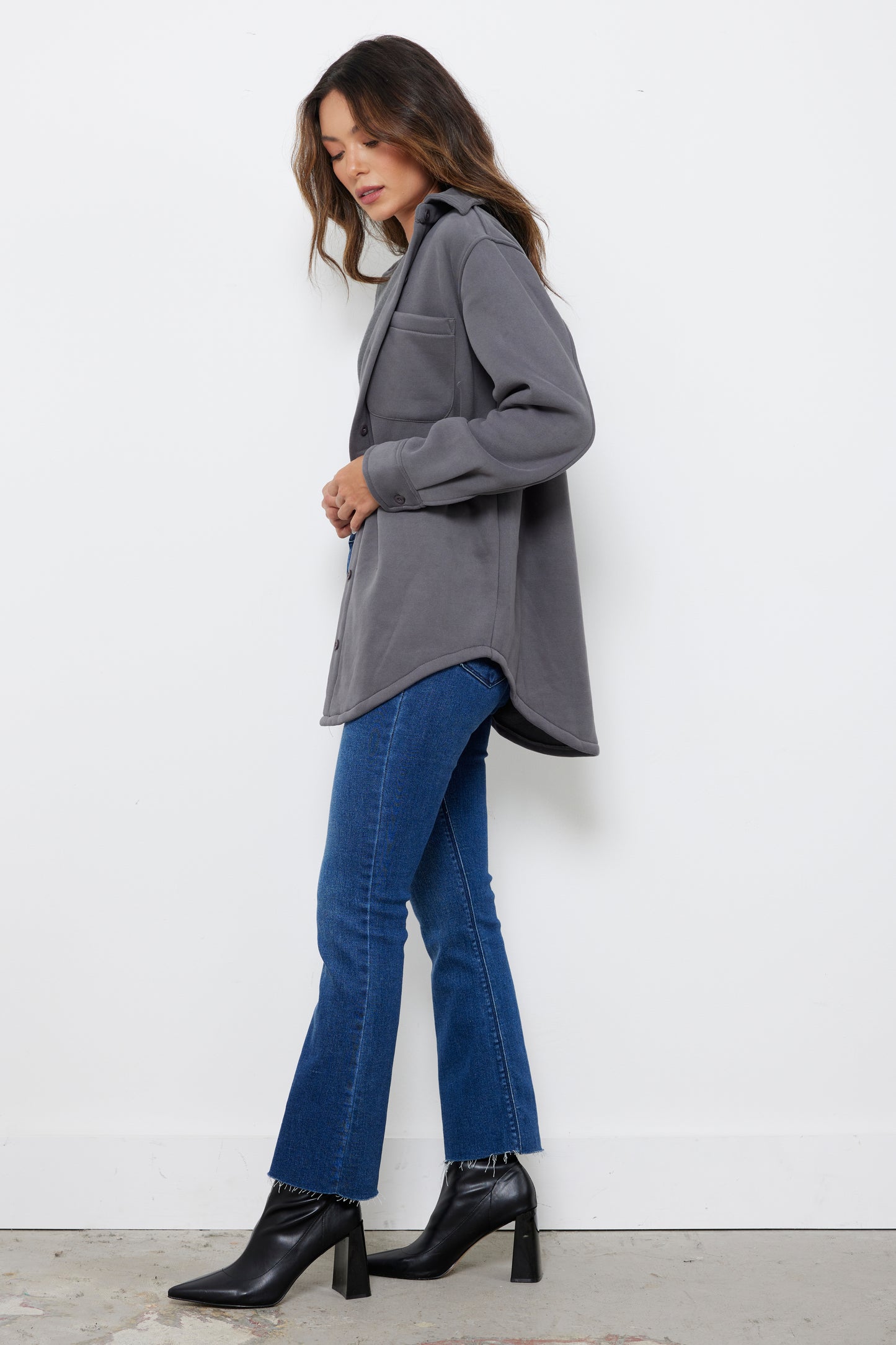 Get In Graphite Shirt Jacket