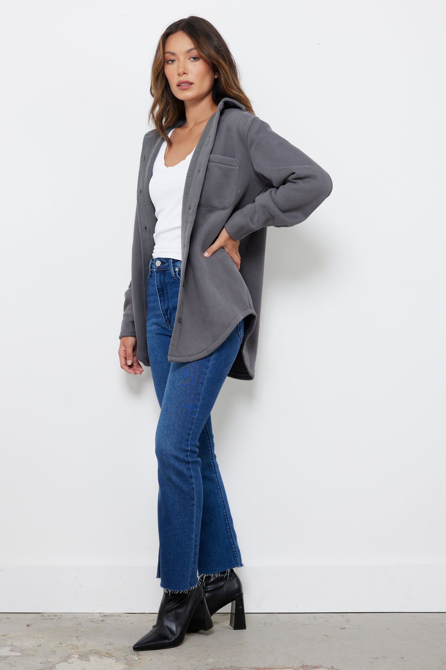 Get In Graphite Shirt Jacket