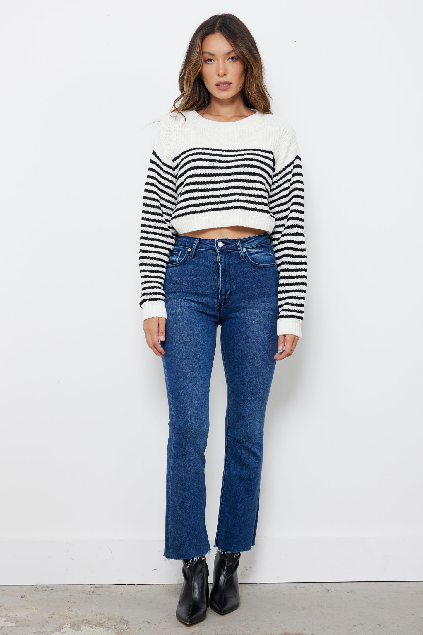 Nantucket Fall Off White Knit Top