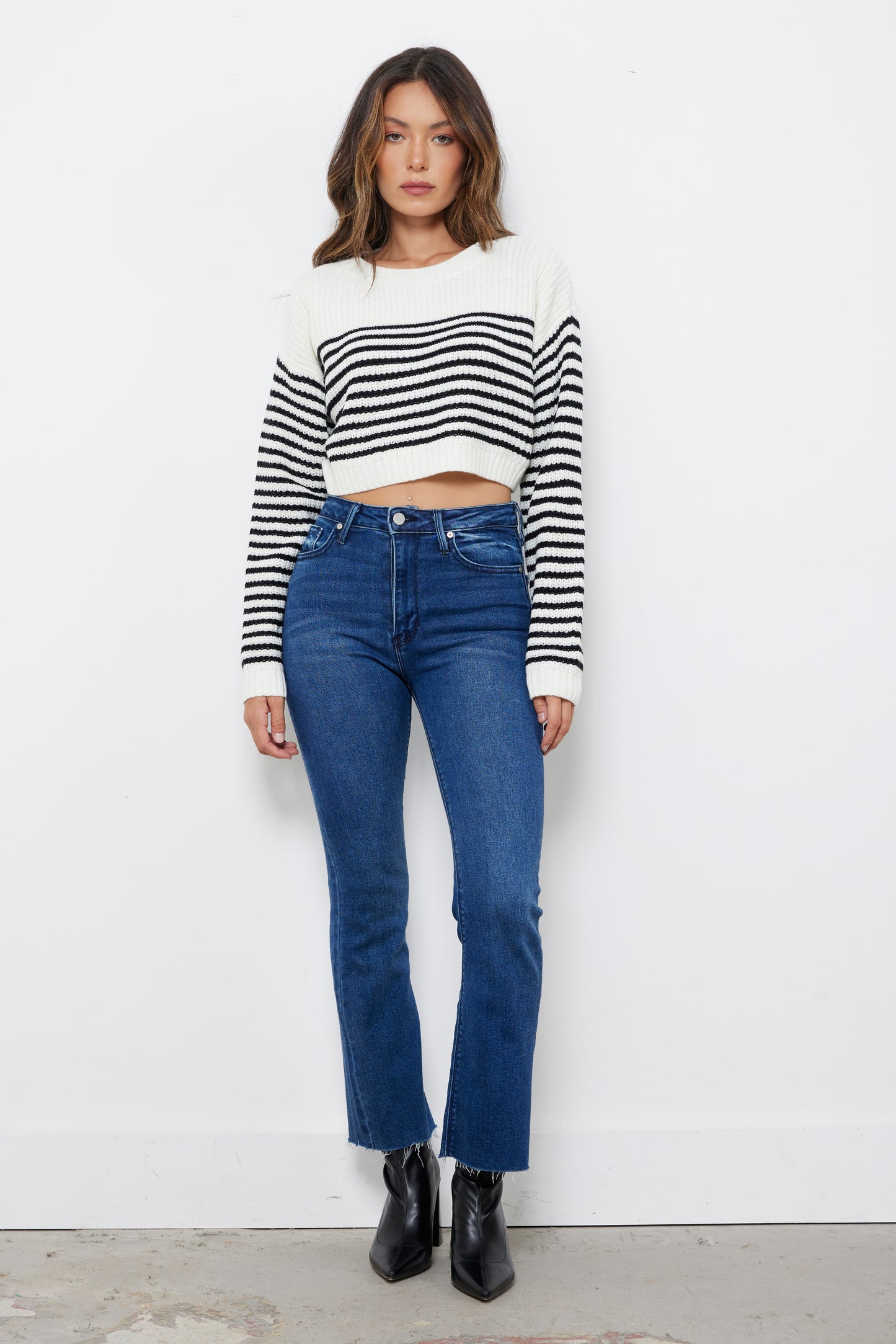 Nantucket Fall Off White Knit Top