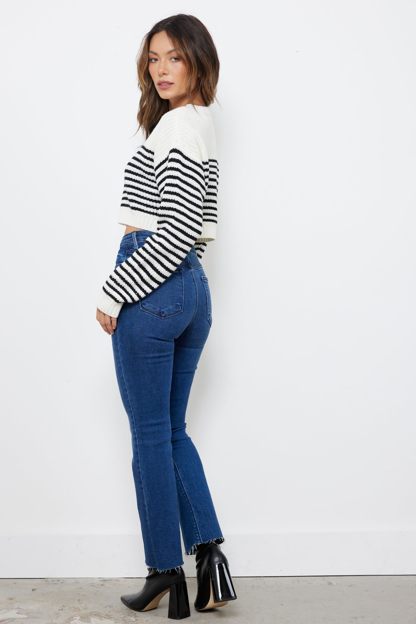Nantucket Fall Off White Knit Top
