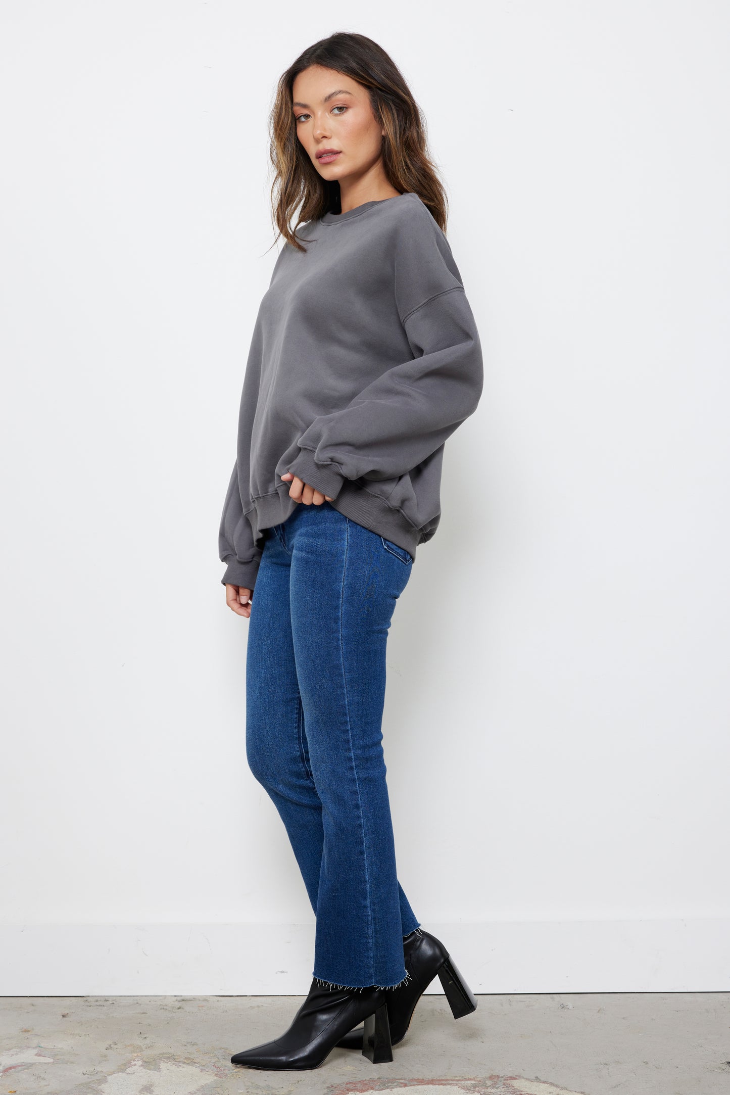 Varsity Graphite Pullover Sweatshirt